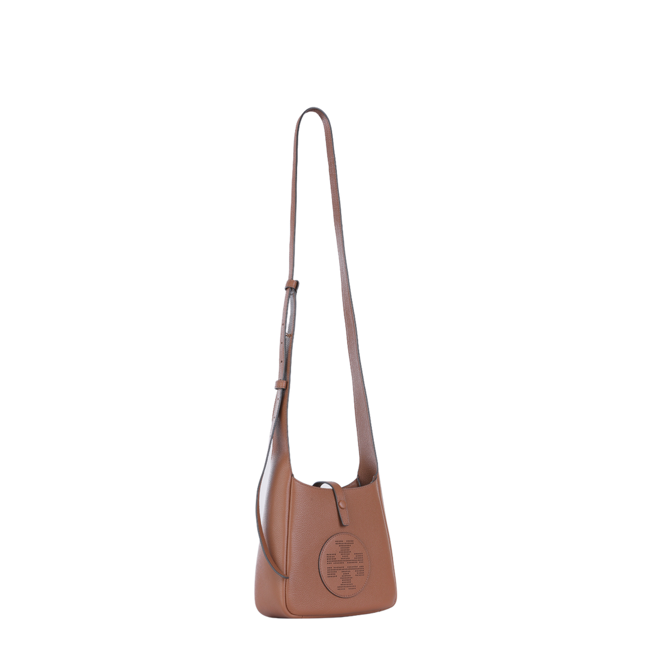 Miller Swing Pebbled Leather Crossbody Bag - Aged Tan