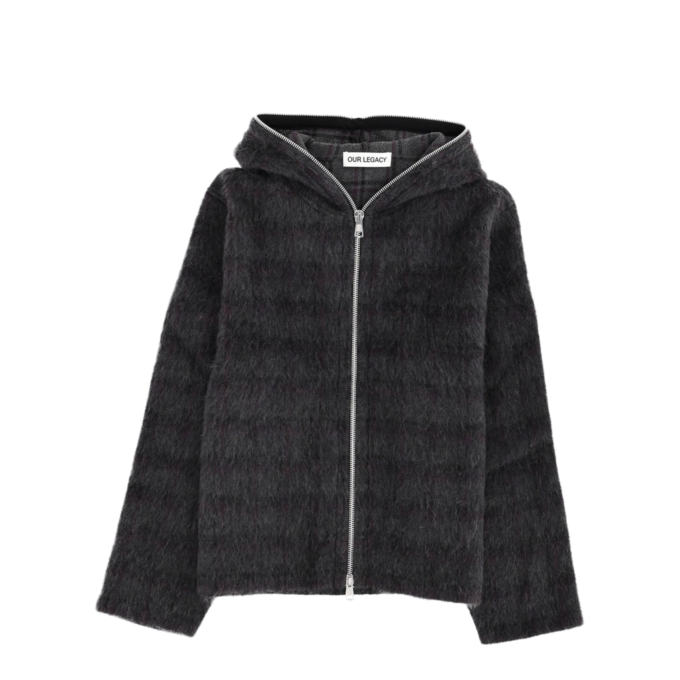 MAYFEYR - Our Legacy - Hoodie - M2266FFFUZZEDPLUMCHECKHAIRYWOOL