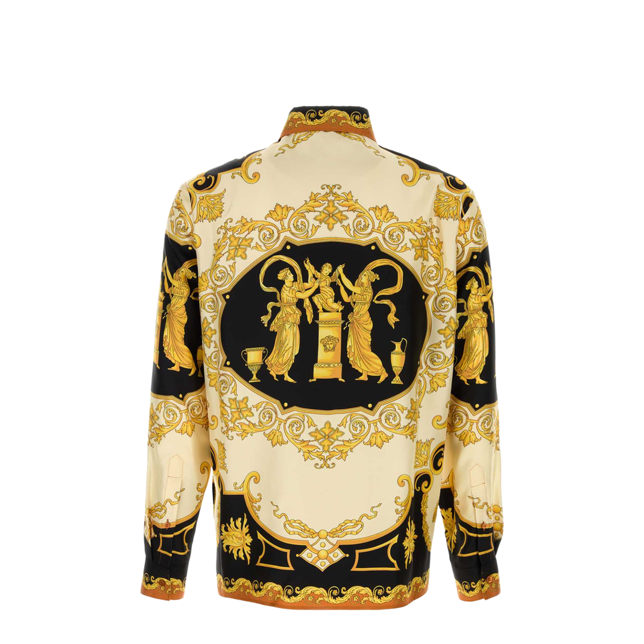 Silk Shirt Multicolor Motif