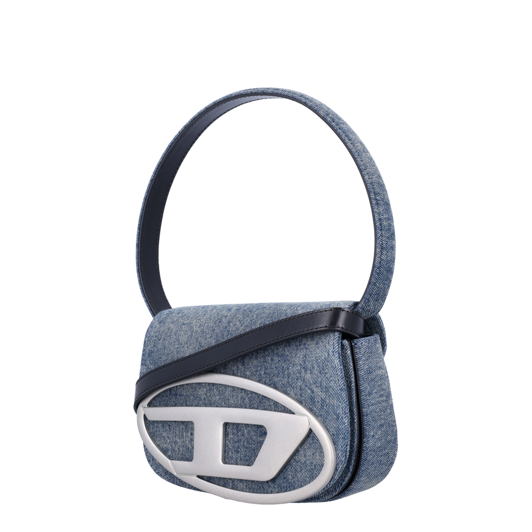 1DR Denim Shoulder Bag - Clear Blue