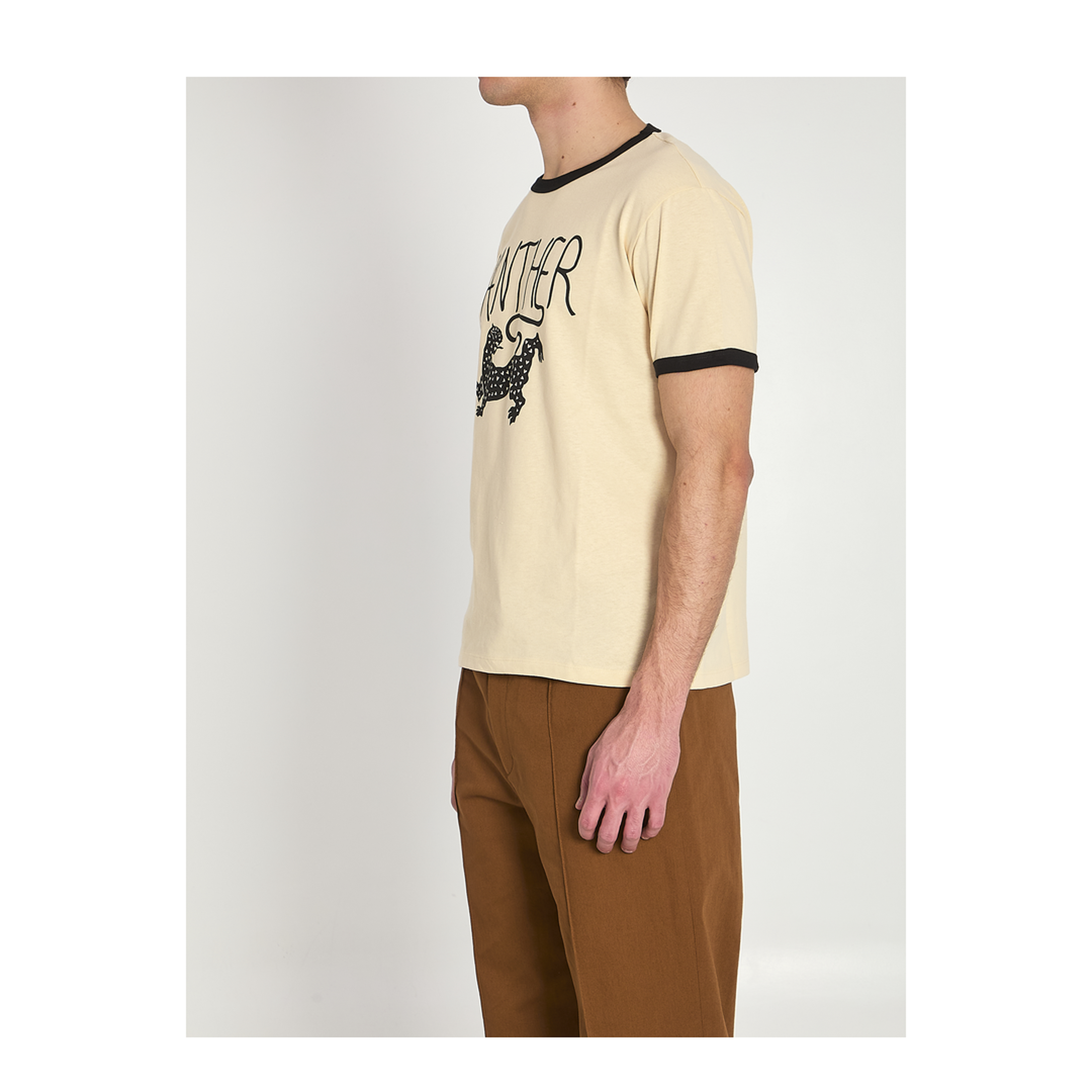 Beige Cotton T-Shirt