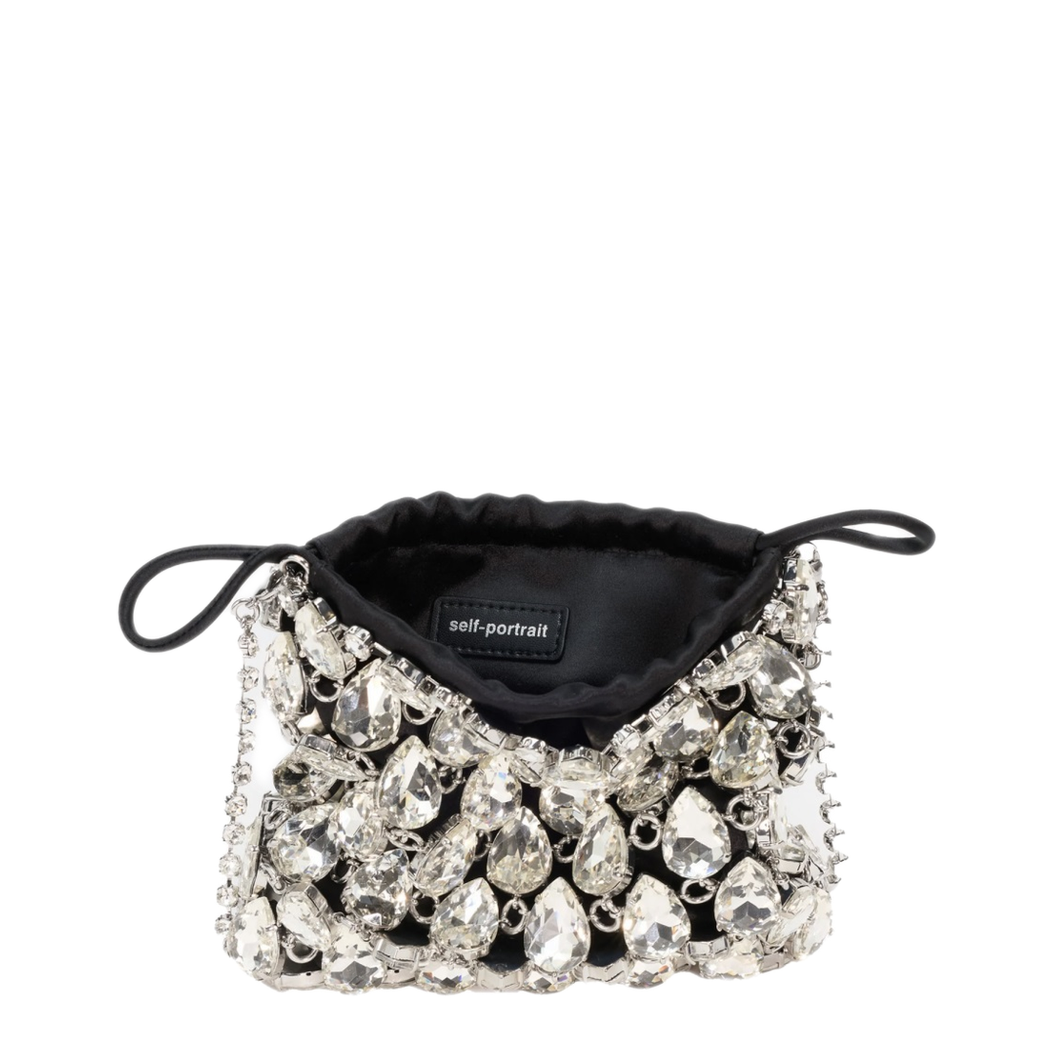 MAYFEYR - Self Portrait - Mini Metal Mesh Bag With Crystals - SS26310SLSILVER