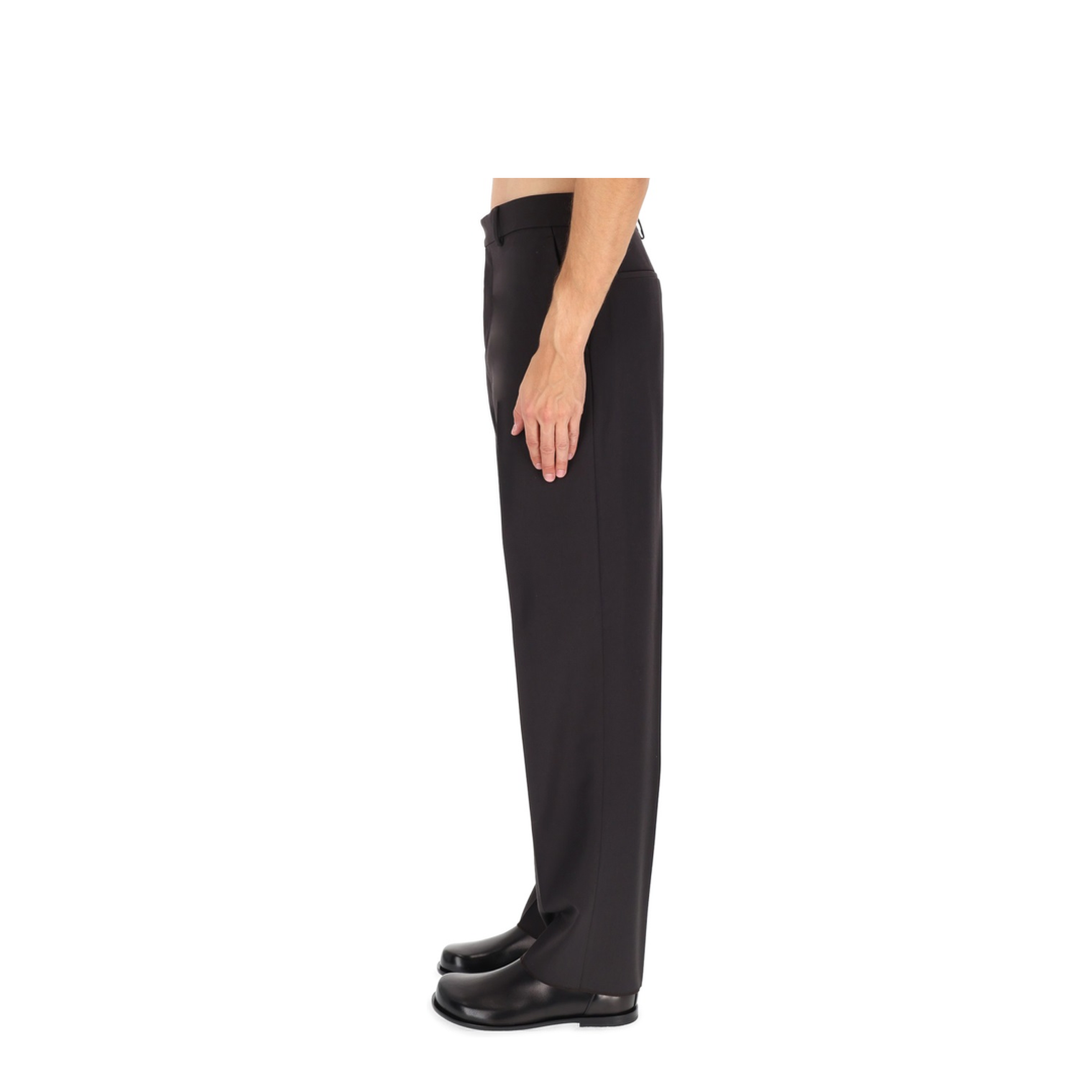 Brown wool trousers