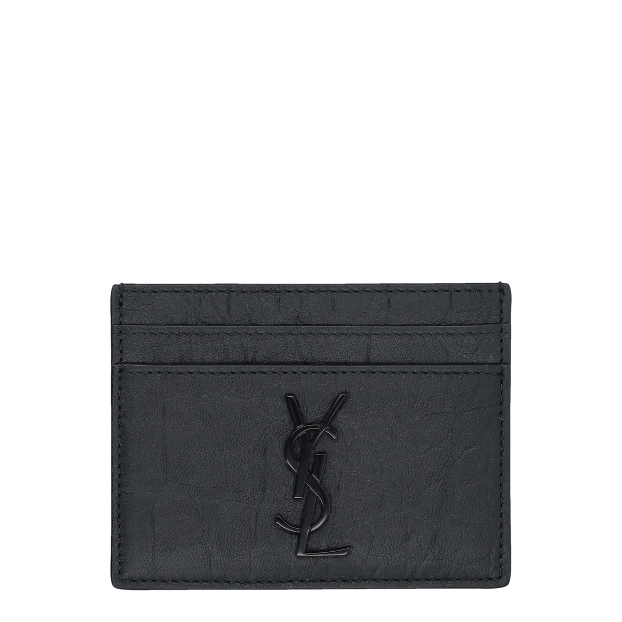 Card Case with Metal Logo