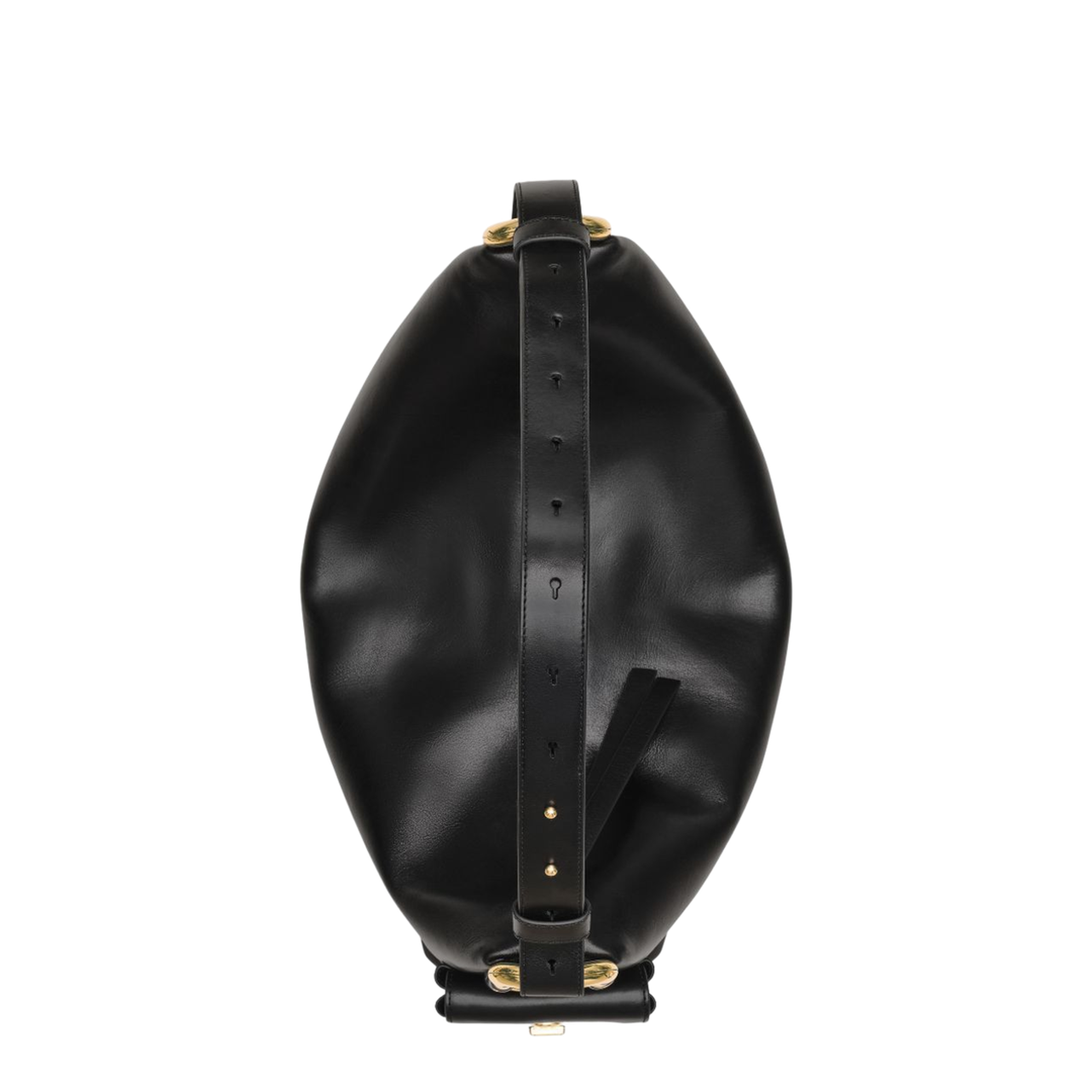 The Scene Large Smooth Leather Shoulder Bag - Black