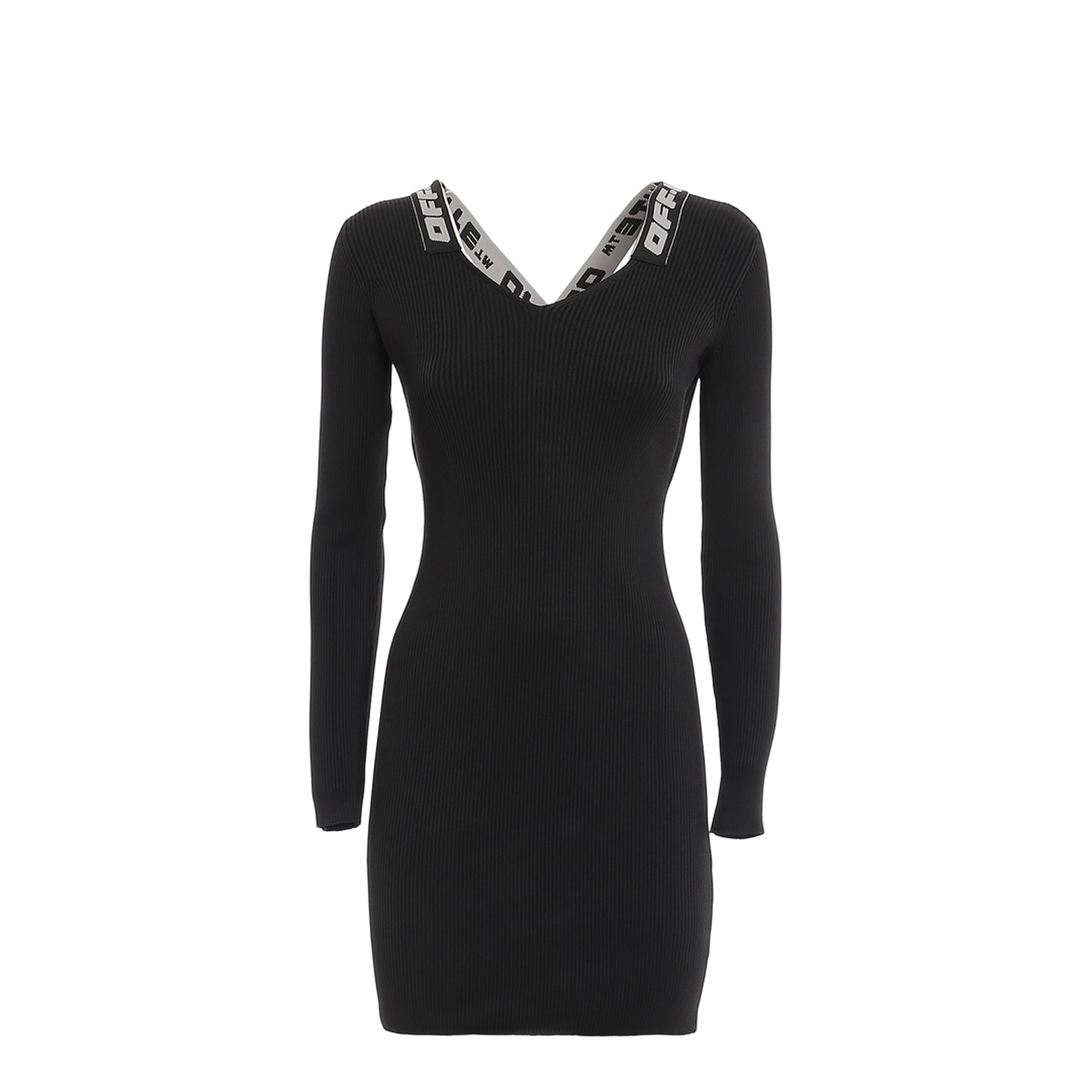 Logo Band Dress - Black