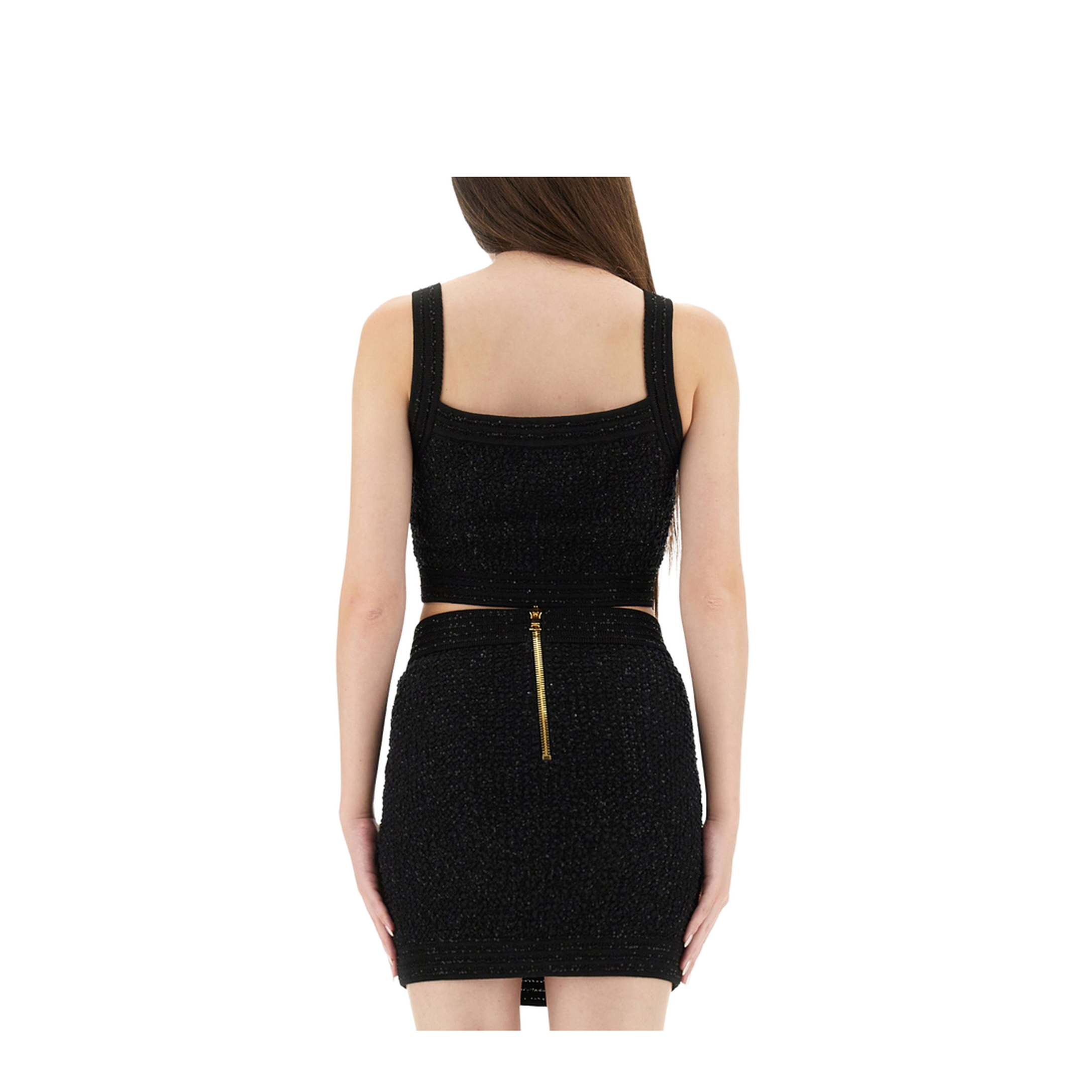 Tweed Top - Black
