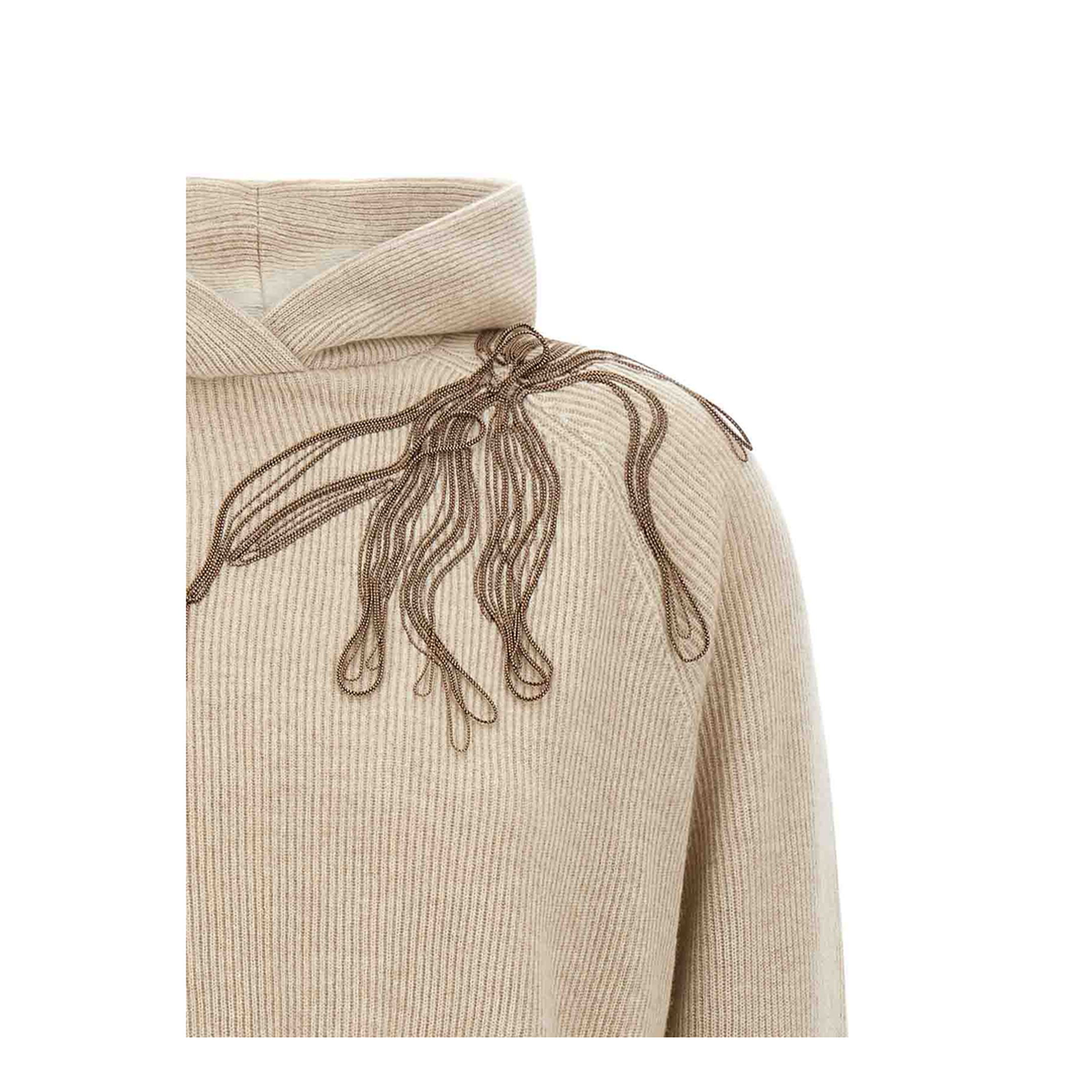 Shiny Flower Embroidery Sweater