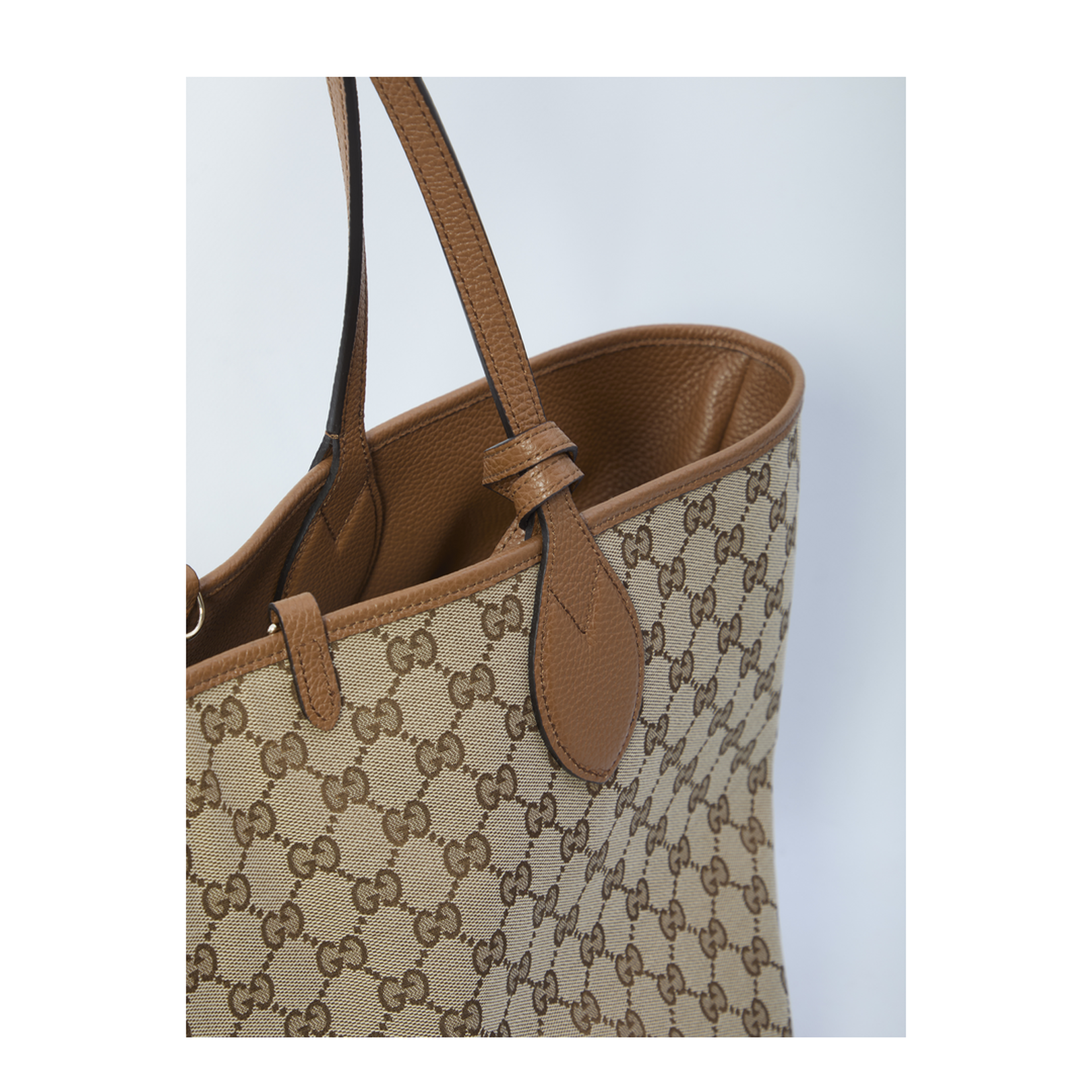 Totissima Large Leather Tote Bags - Brown
