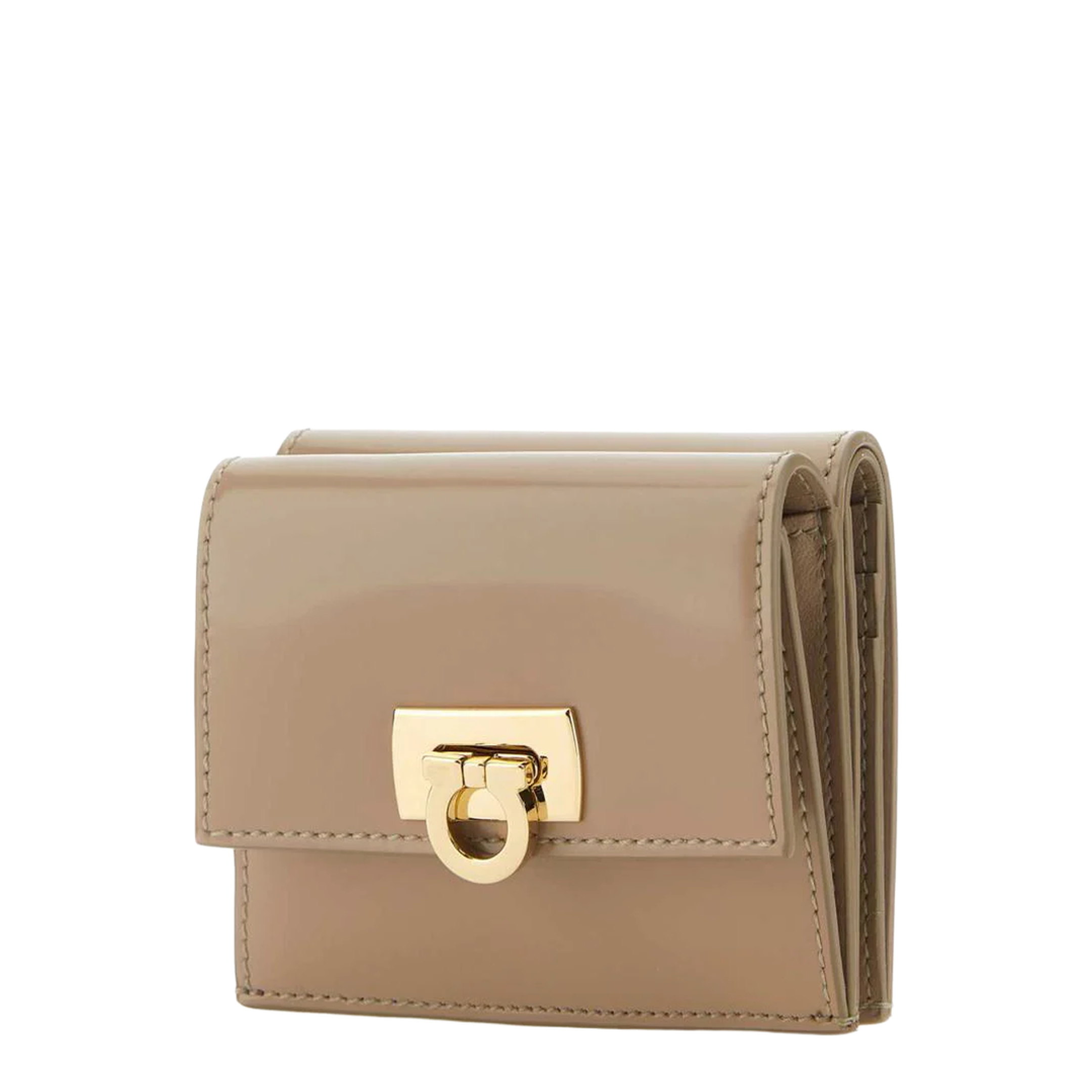 Clasp Wallet, Gold Hardware
