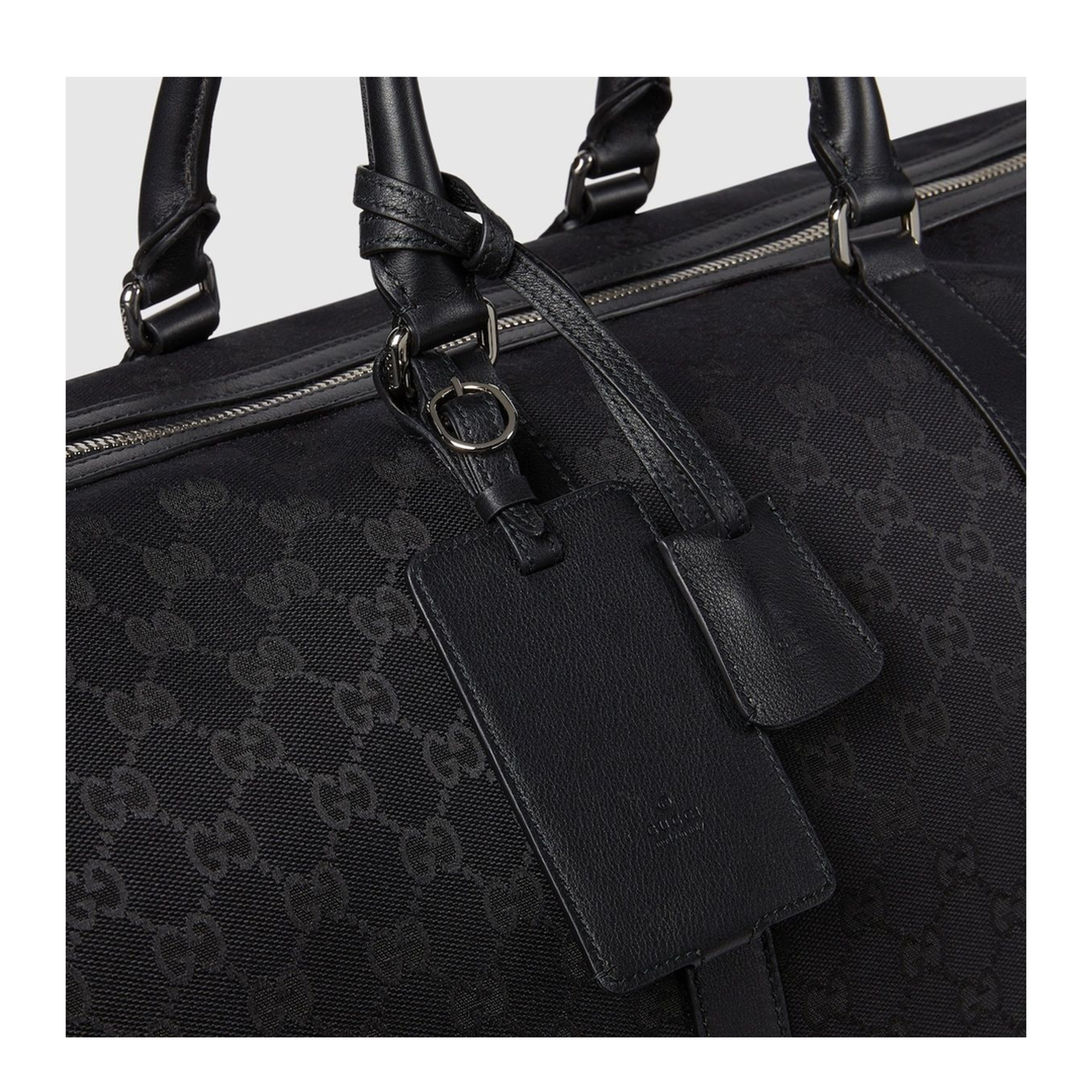 GG Canvas Large Duffel Bags - Black