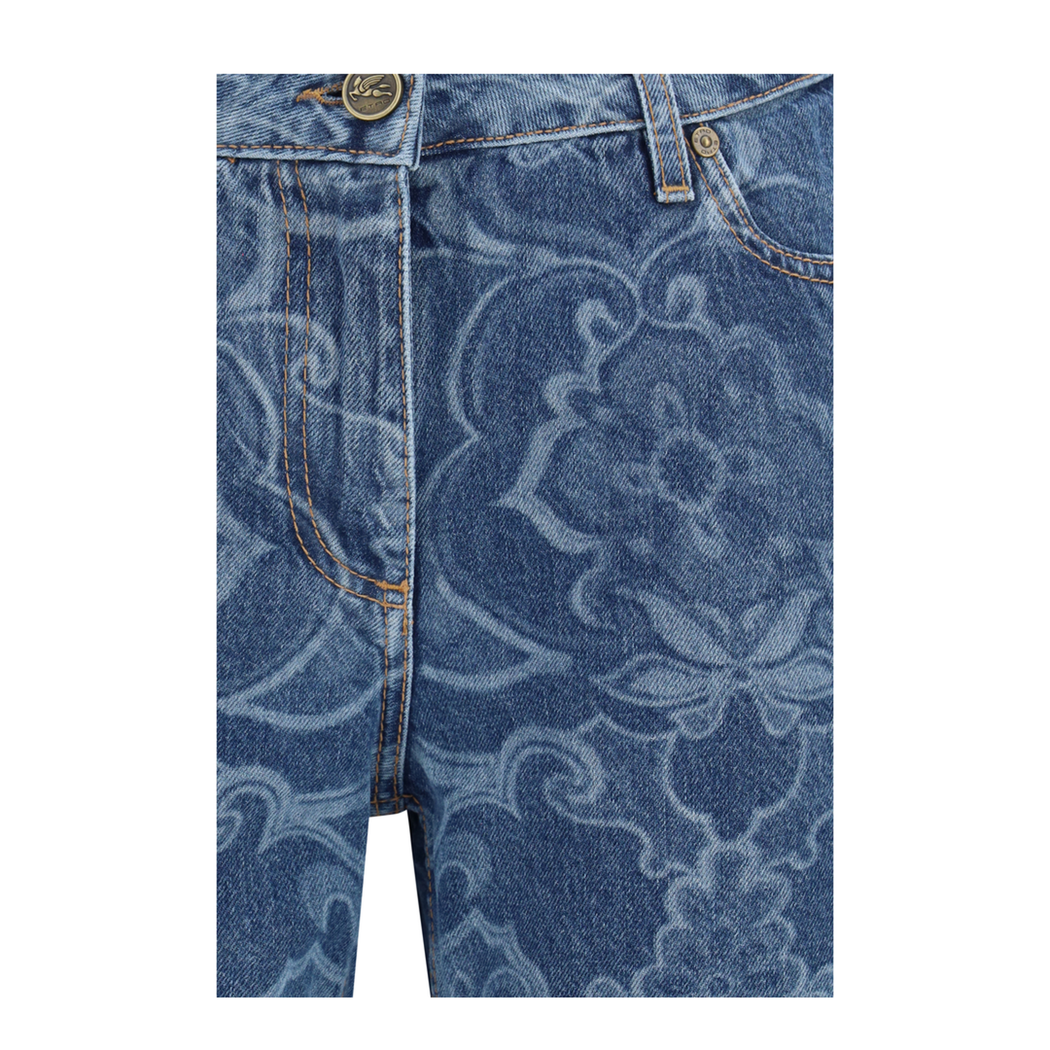 MAYFEYR - Etro - Ornamental Jacquard Denim Jeans - WRNB0026AV11M