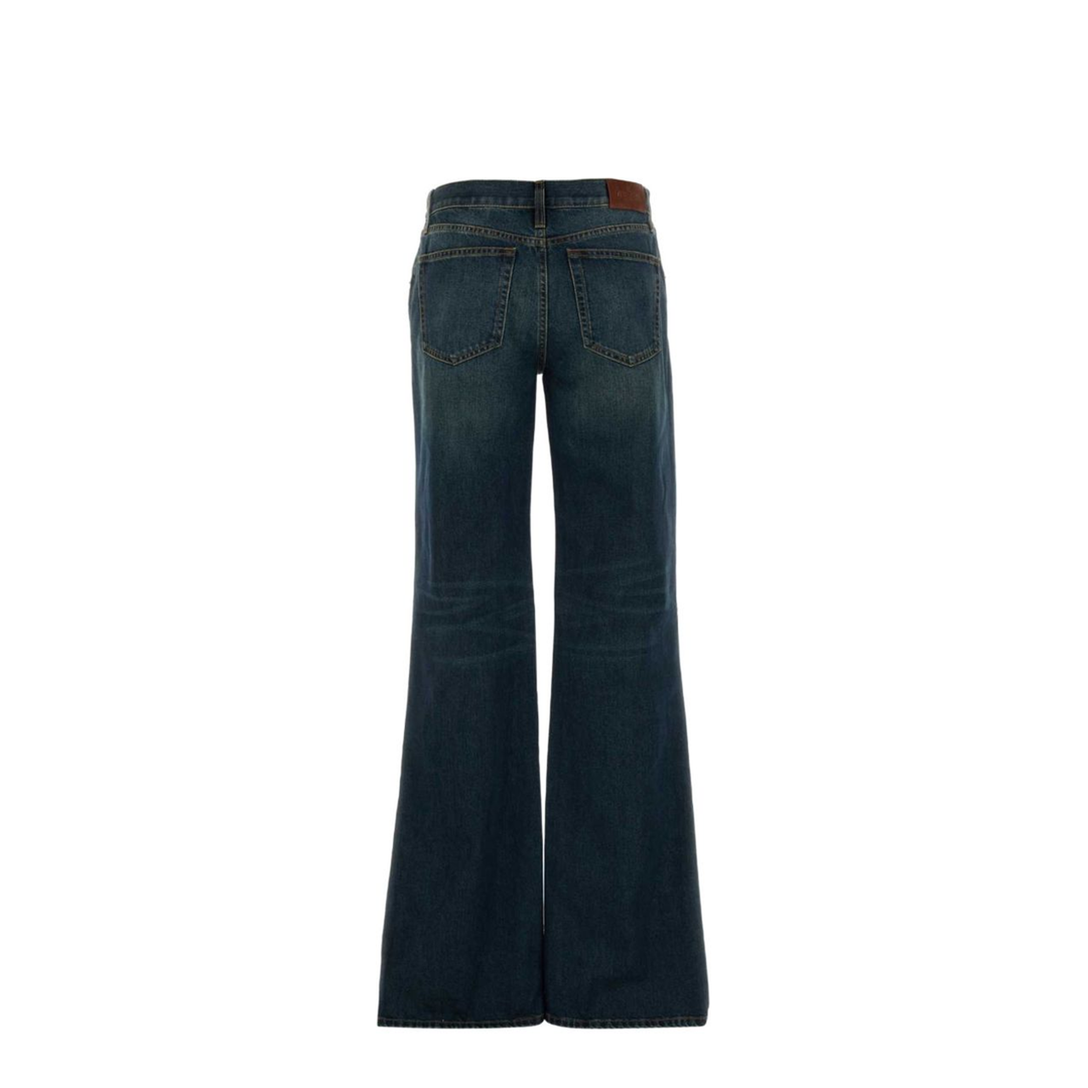 Denim Jeans with Horsebit Detail