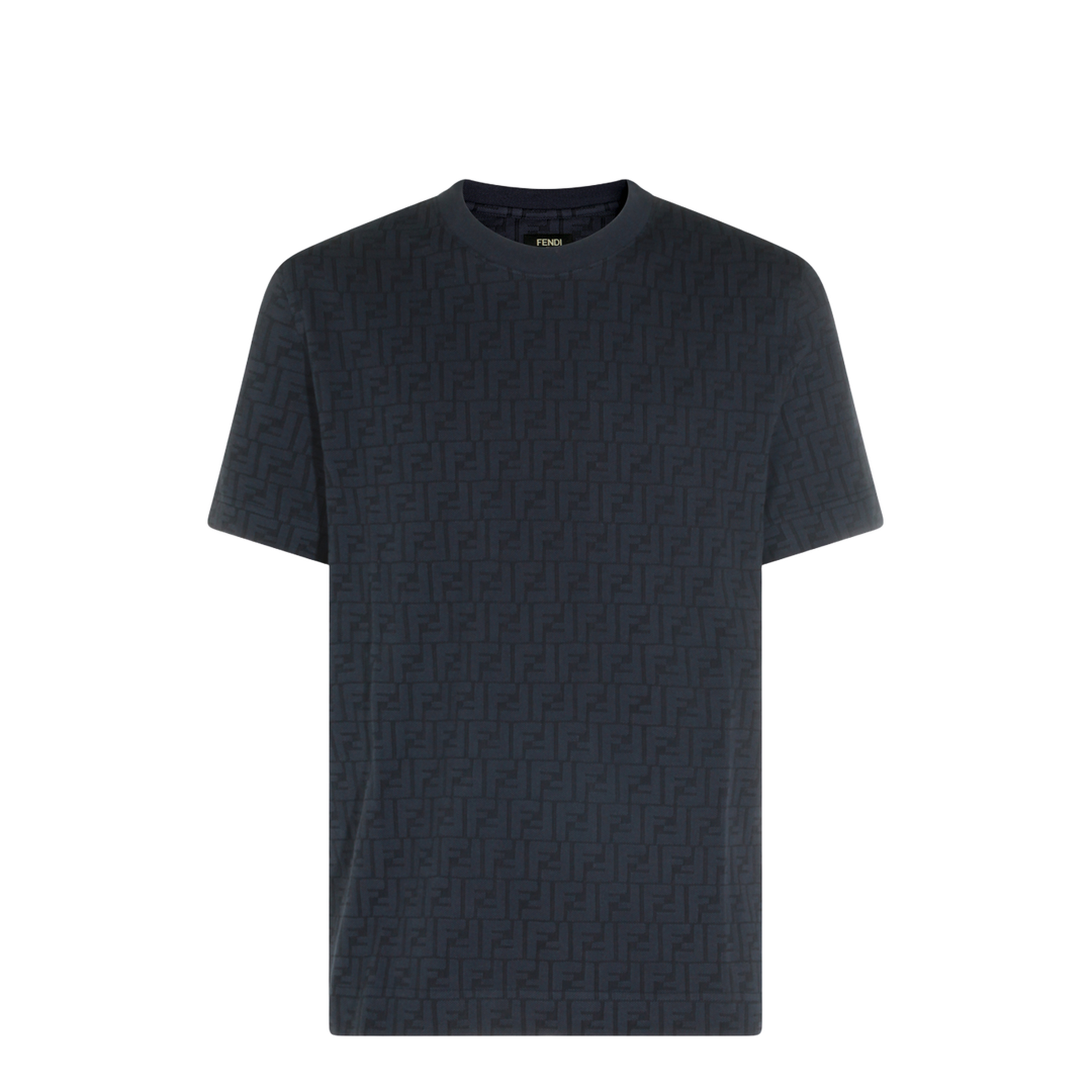 MAYFEYR - Fendi - Deep Blue Cotton T-Shirt - FY0936AUR1F0QA2