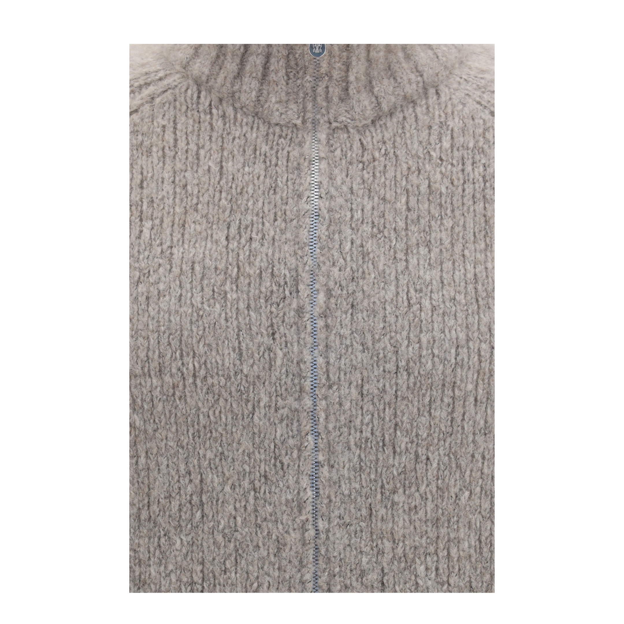 MAYFEYR - Brunello Cucinelli - High-Neck Cashmere And Silk Cardigan With Zip - MET302116