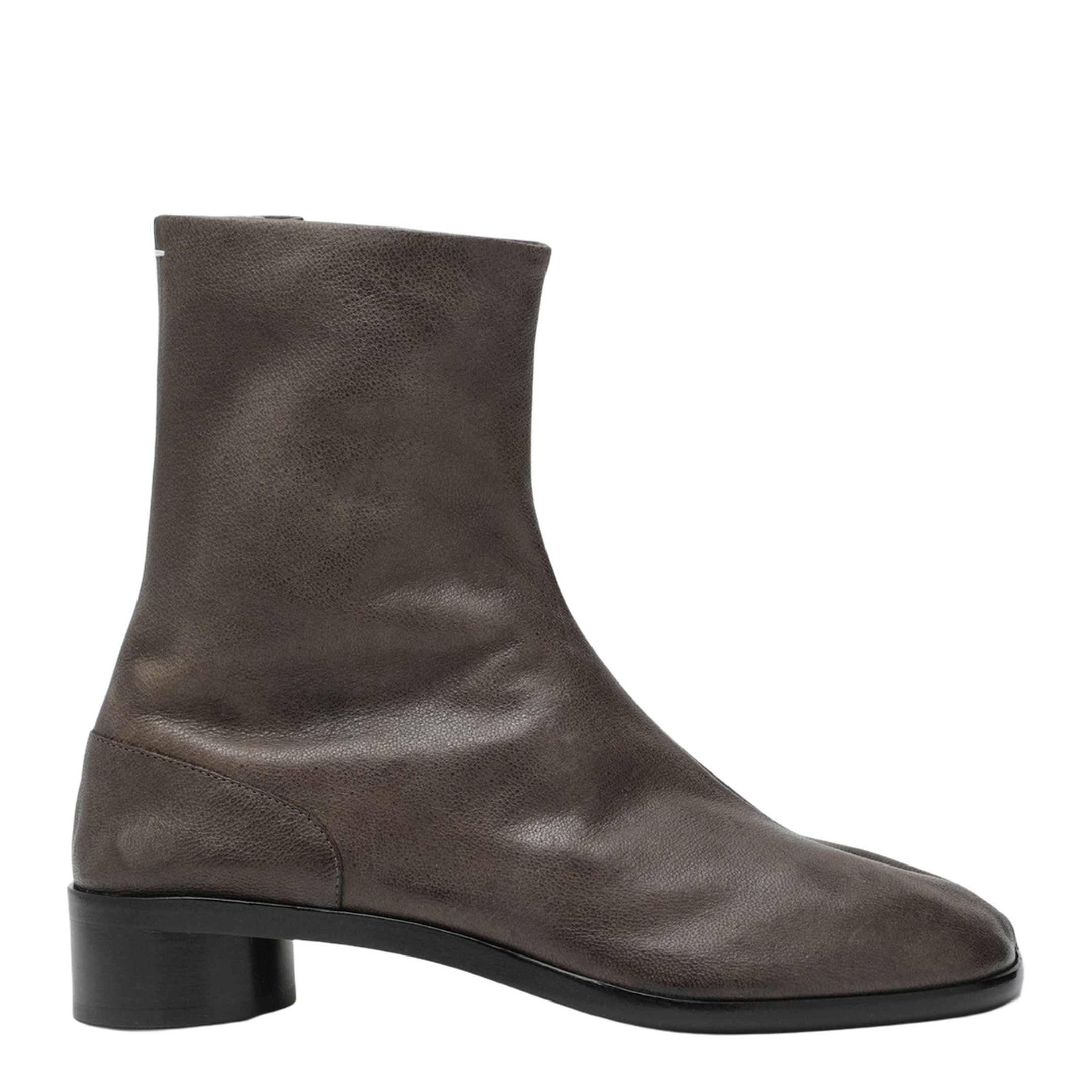 Tabi Ankle Boot in Brown Leather