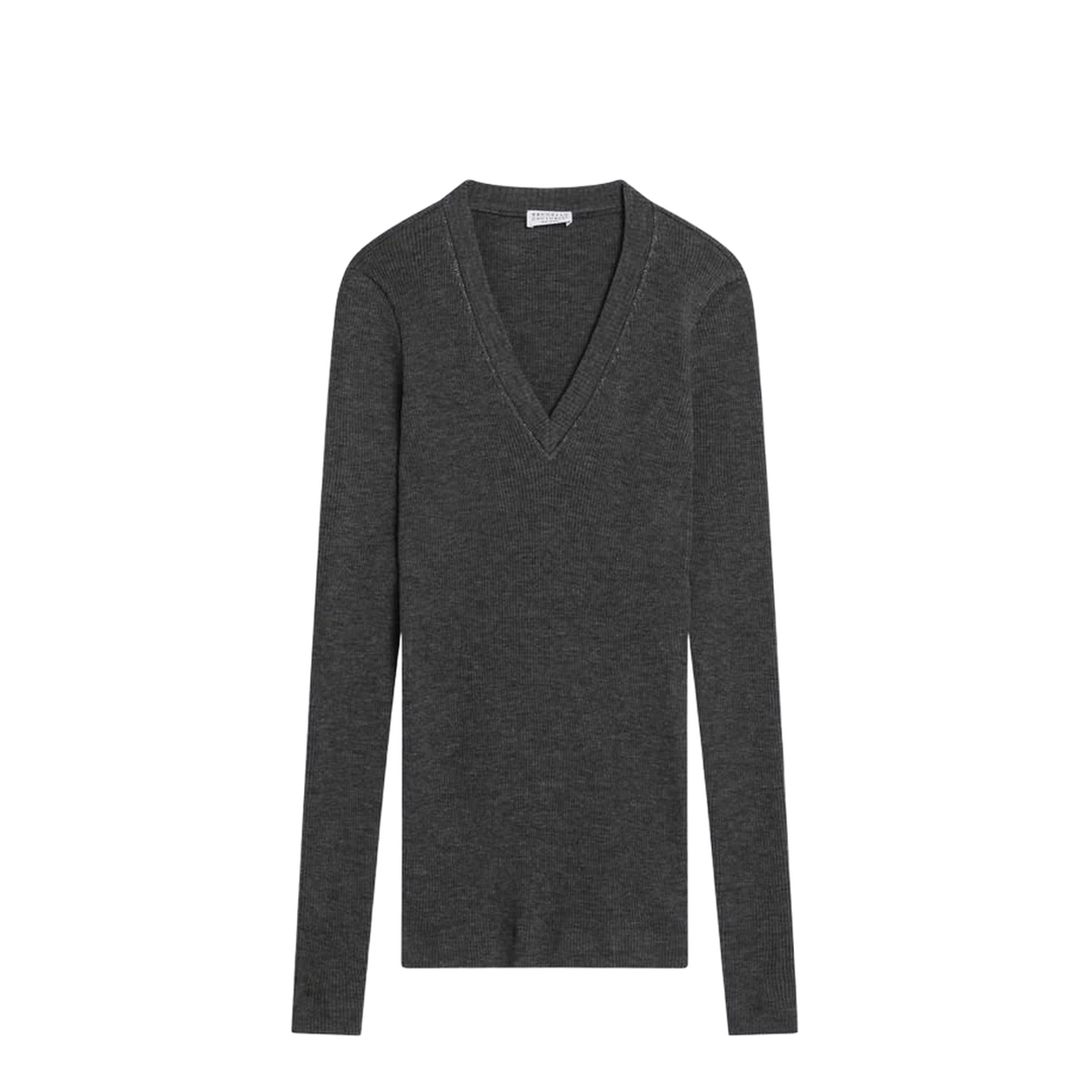 Dark Ribbed Wool Sweater