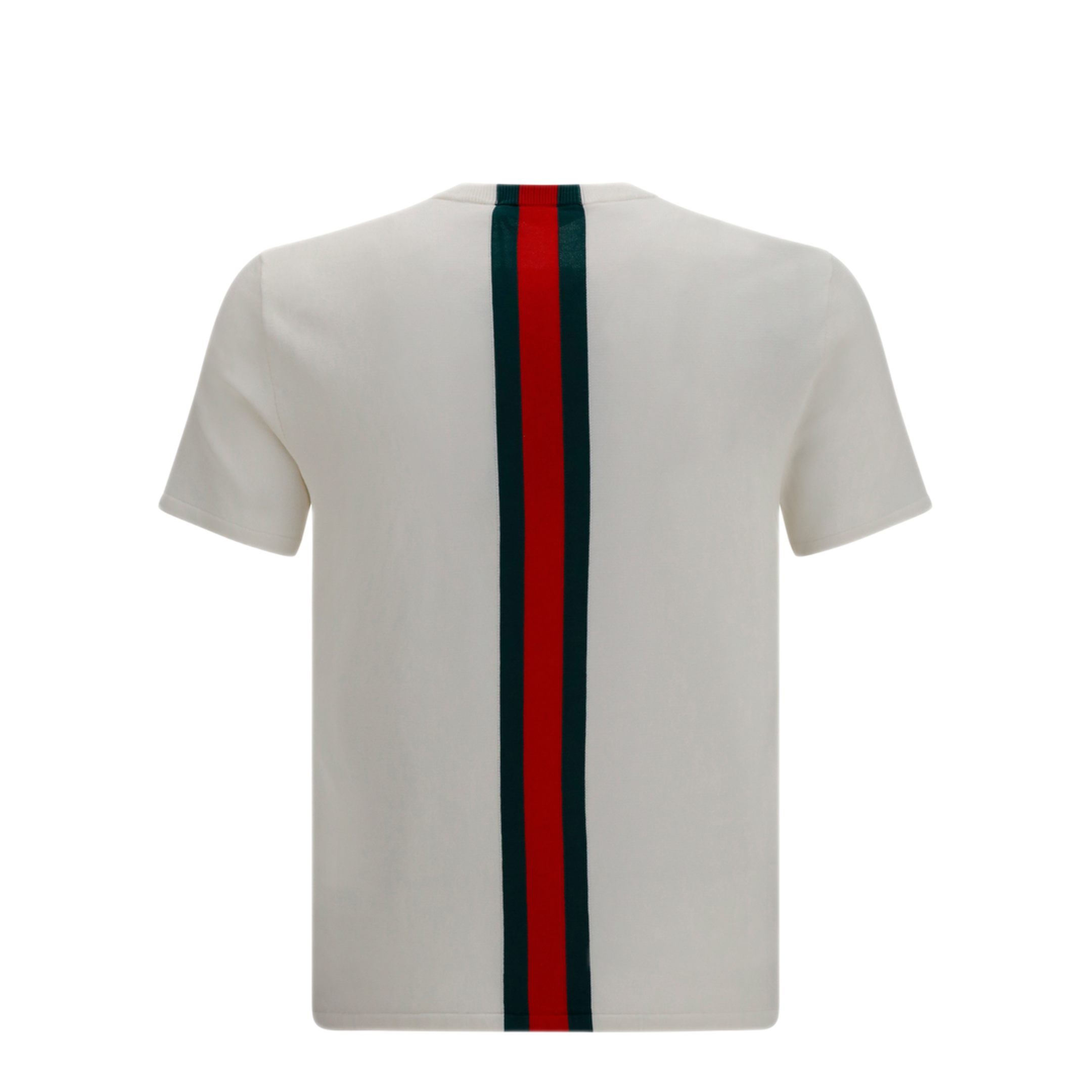 MAYFEYR - Gucci - Cotton Knit T-Shirt With Web Intarsia - 875176XKFPC