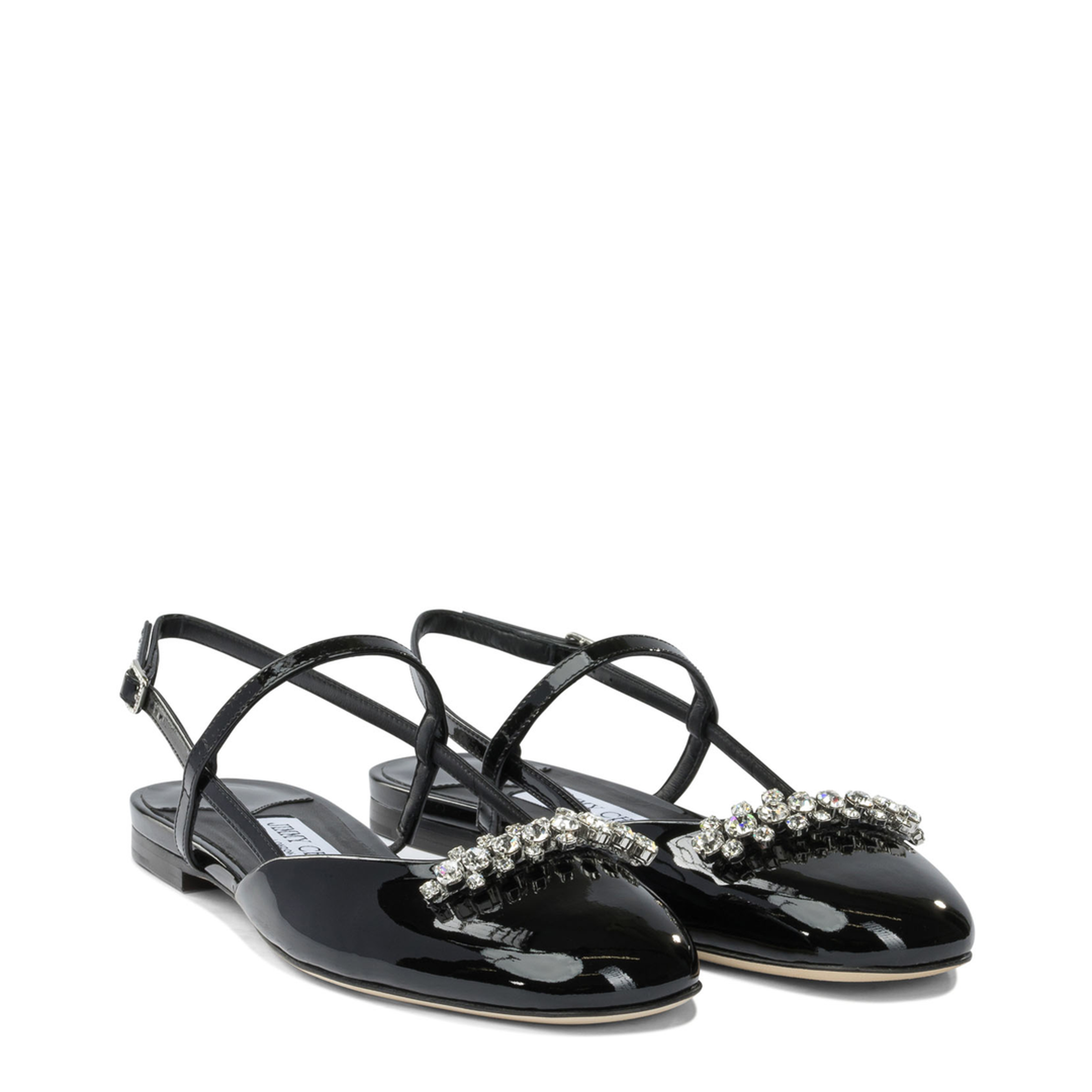 MAYFEYR - Jimmy Choo - Slingback Ballet Flats - BELINDASBFLATPATBLACK