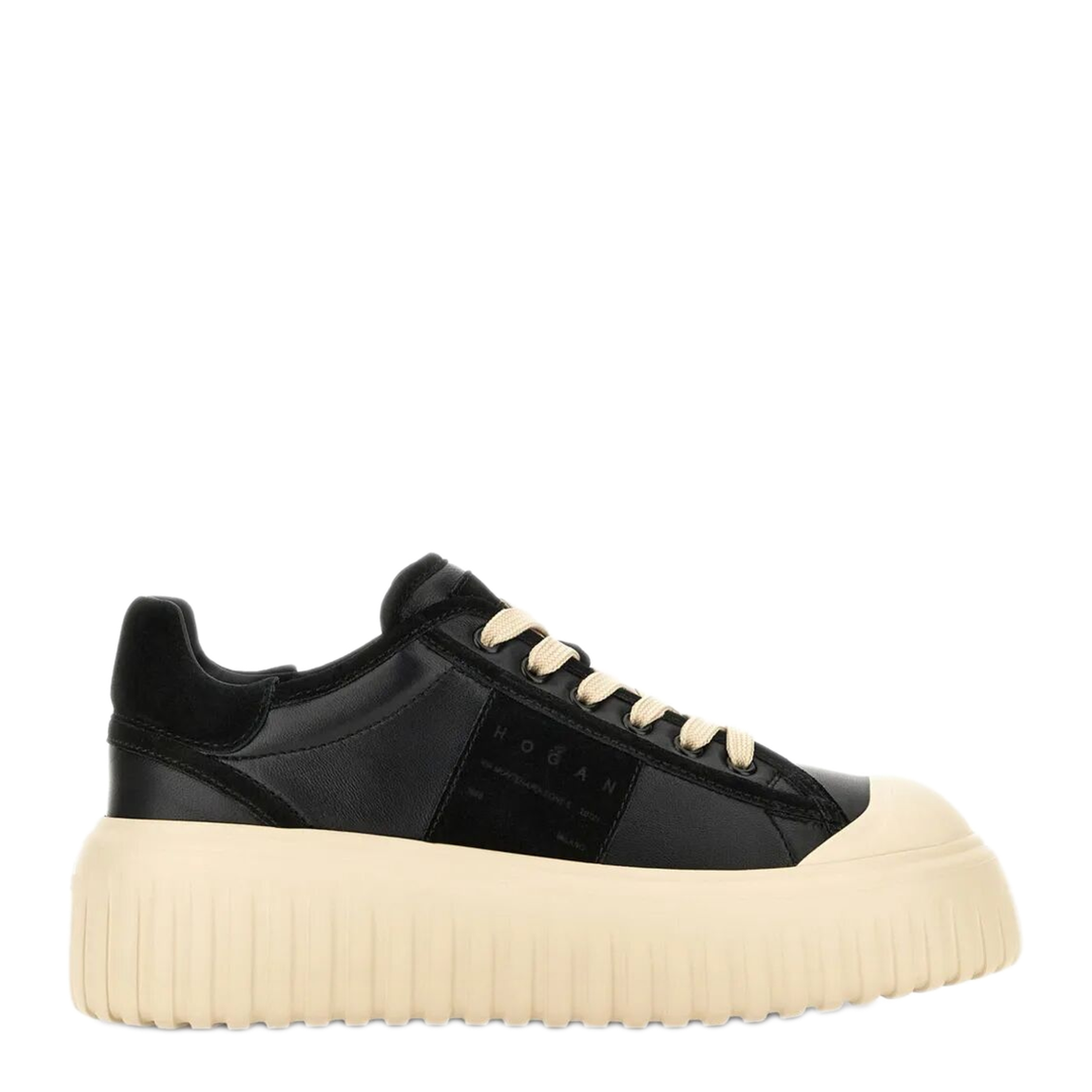 MAYFEYR - Hogan - H-Stripes Nappa Leather And Suede Sneakers - HXW7020FV00SCY