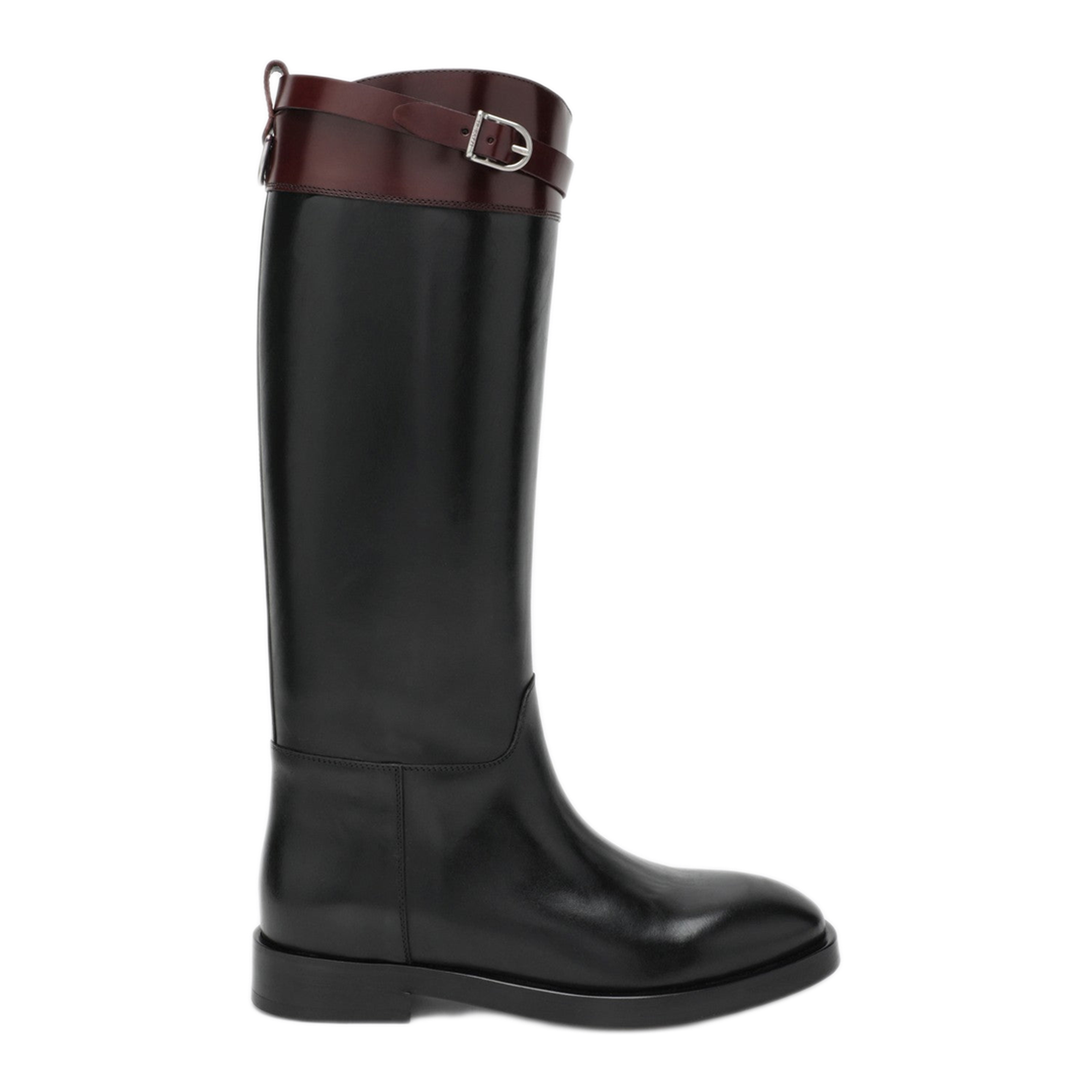 MAYFEYR - Durazzi Milano - Black Burgundy Two Tone Boots - FW25SB01013POHB001