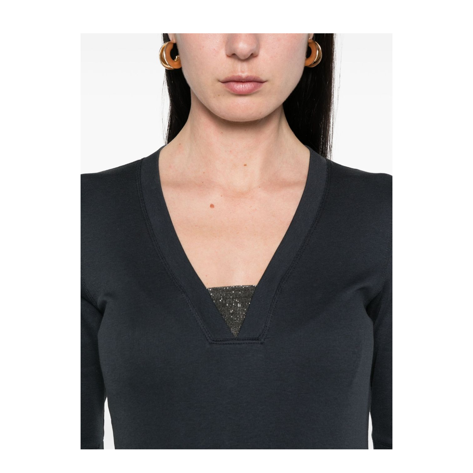 Cotton V-Necked Top