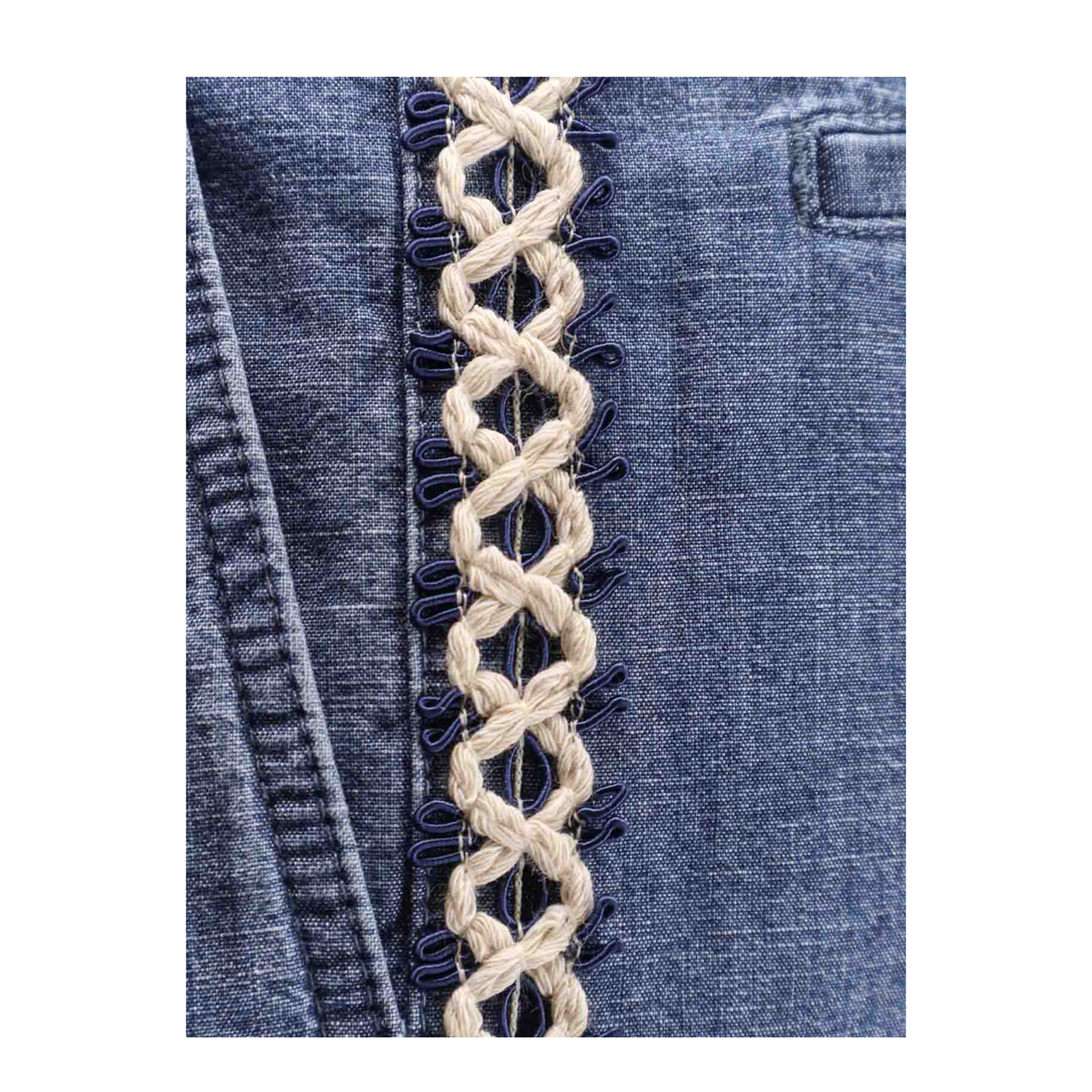 Denim Bermuda Shorts