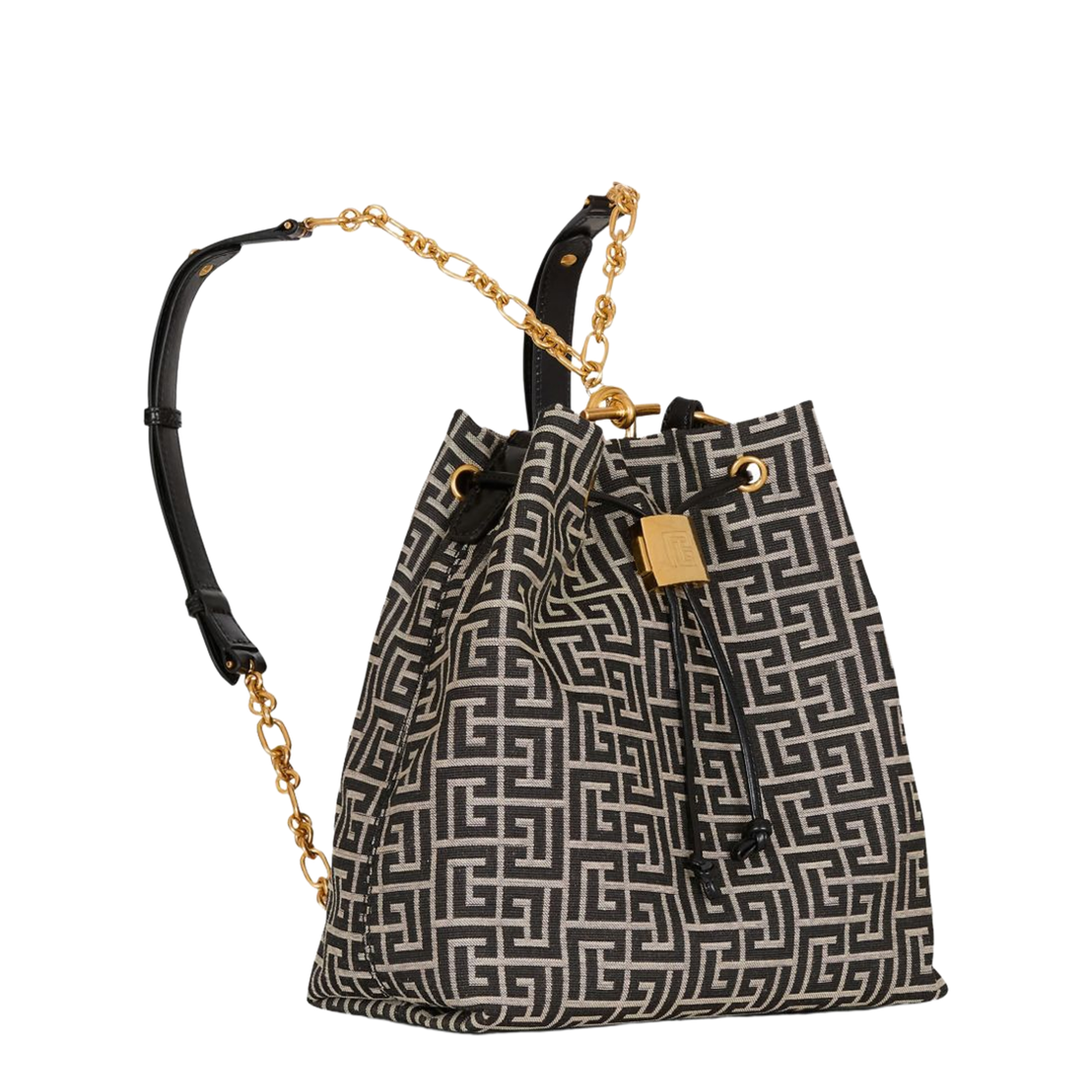 Pulse Monogram Jacquard Backpack - Black