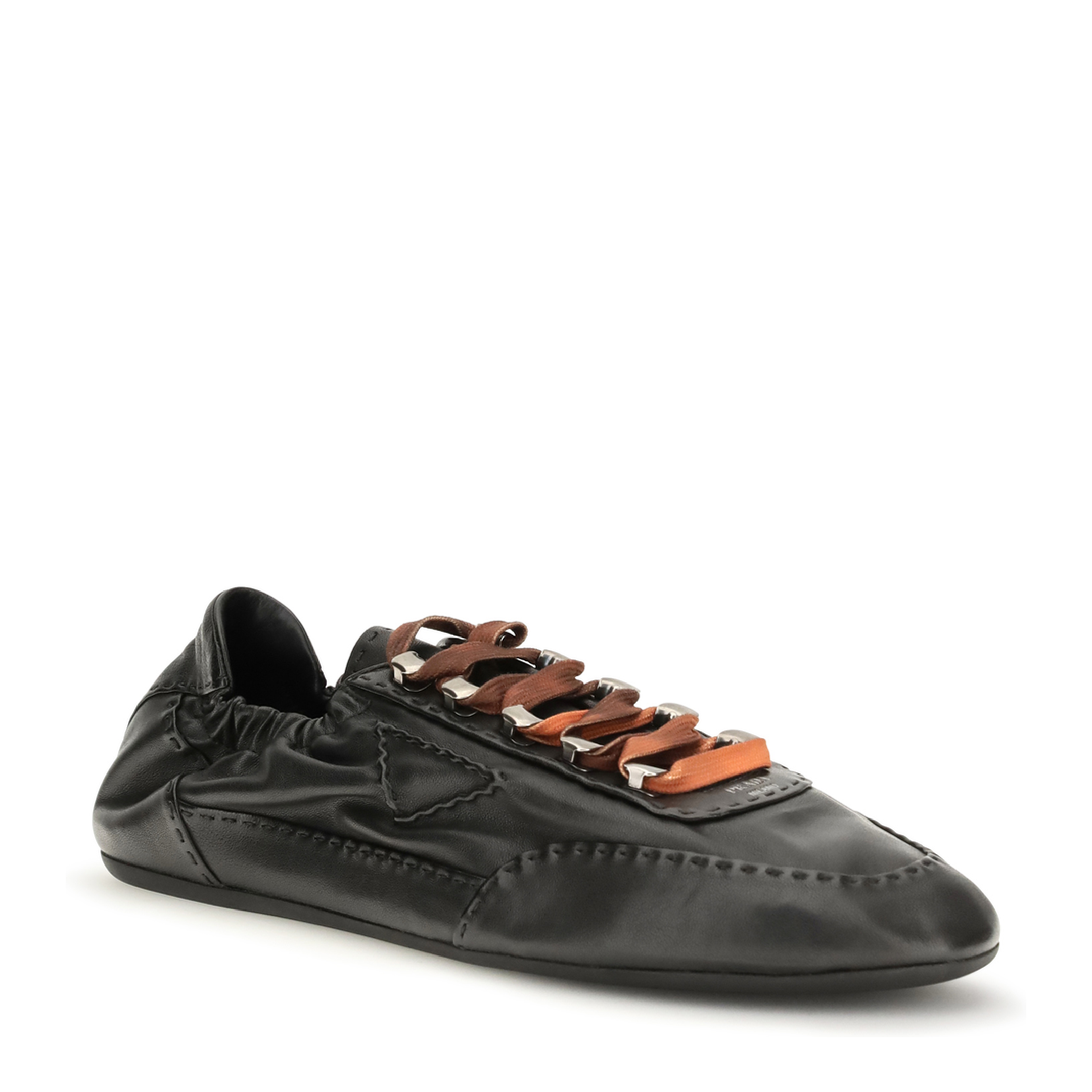 MAYFEYR - Prada - Collapse Aged Nappa Leather Sneakers - 2EE490FG0002HKD
