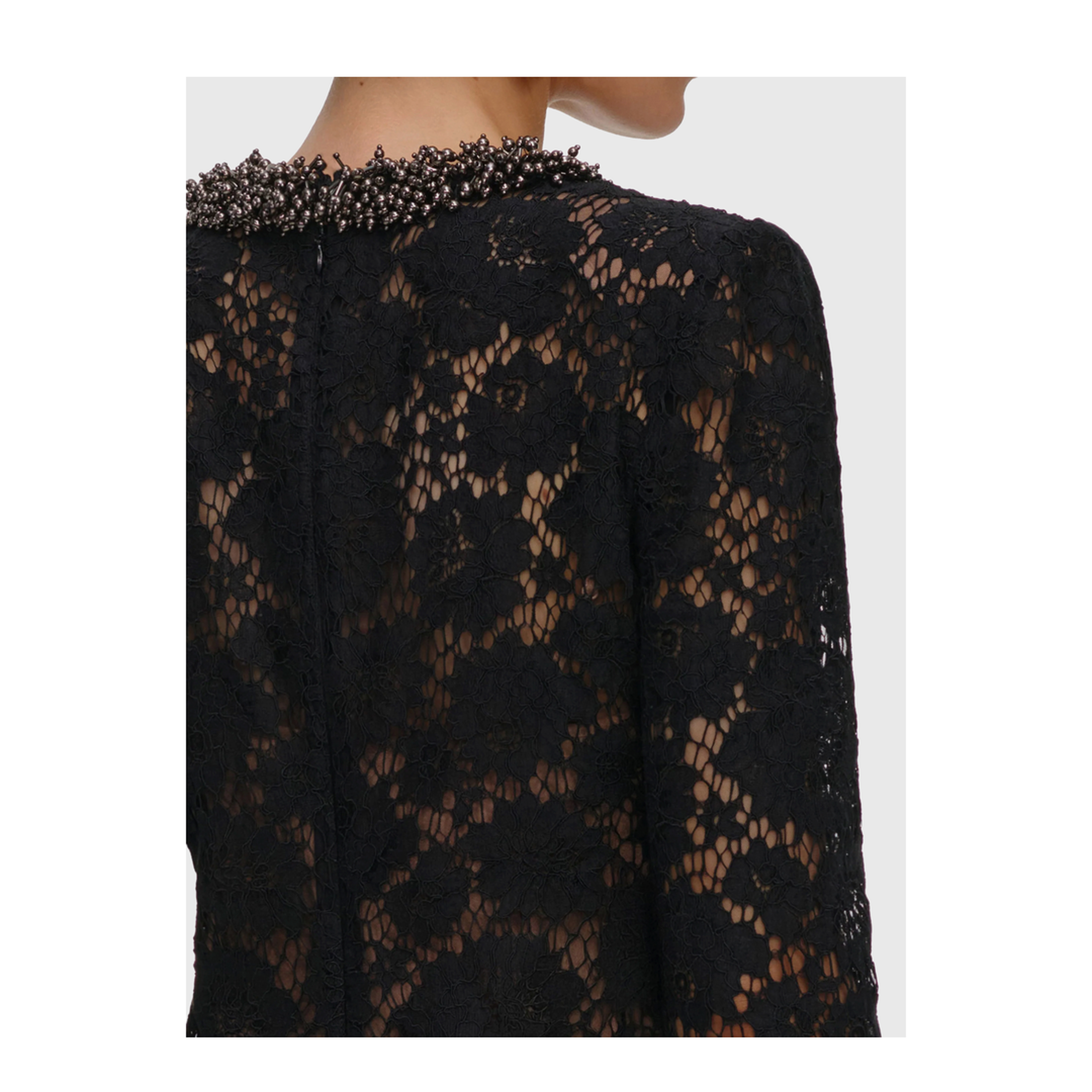 MAYFEYR - Self Portrait - Mini Black Lace Dress - AW26-045SB