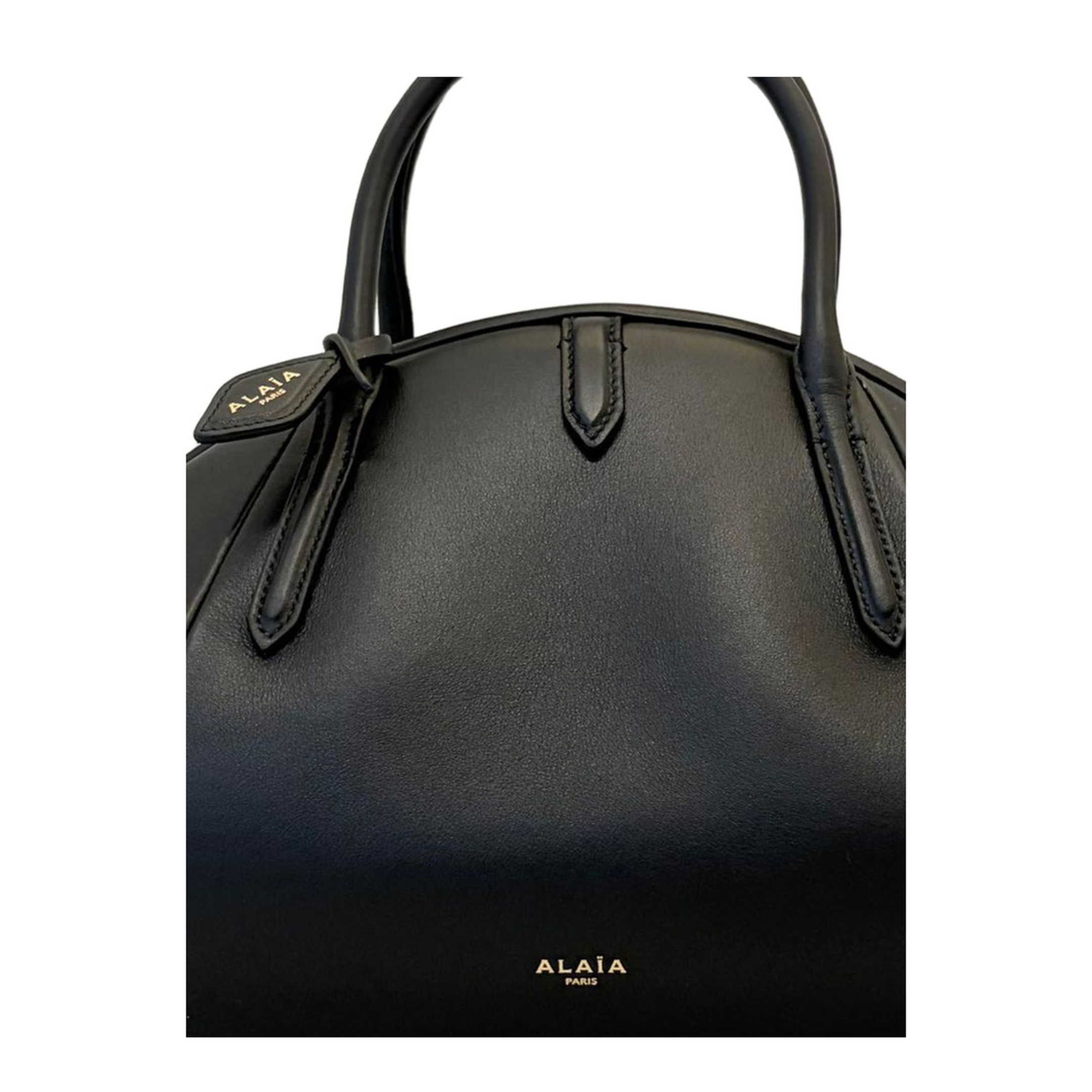 Purse Calfskin Top Handle Bag - Noir