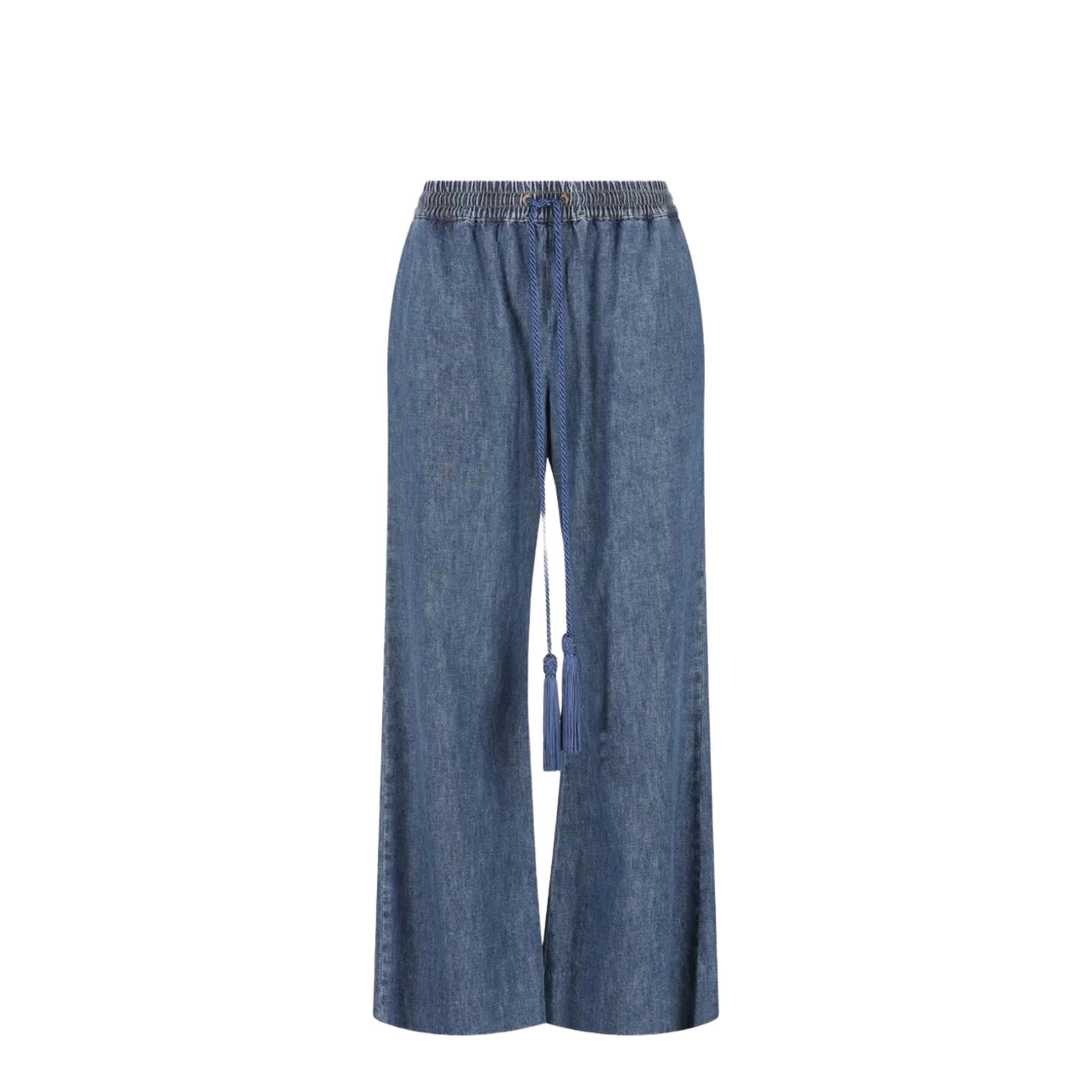MAYFEYR - Valentino - Tassel-Detail Wide-Leg Jeans - BDD21K9YA