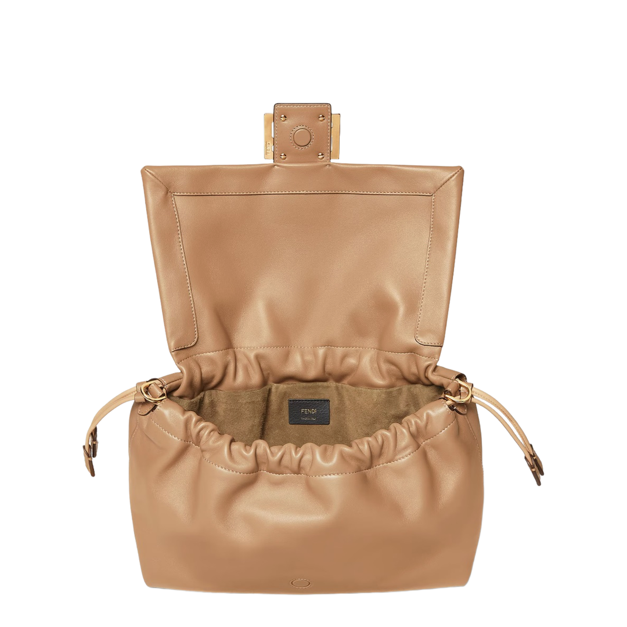 Baguette Large Leather Top Handle Bags - Brown