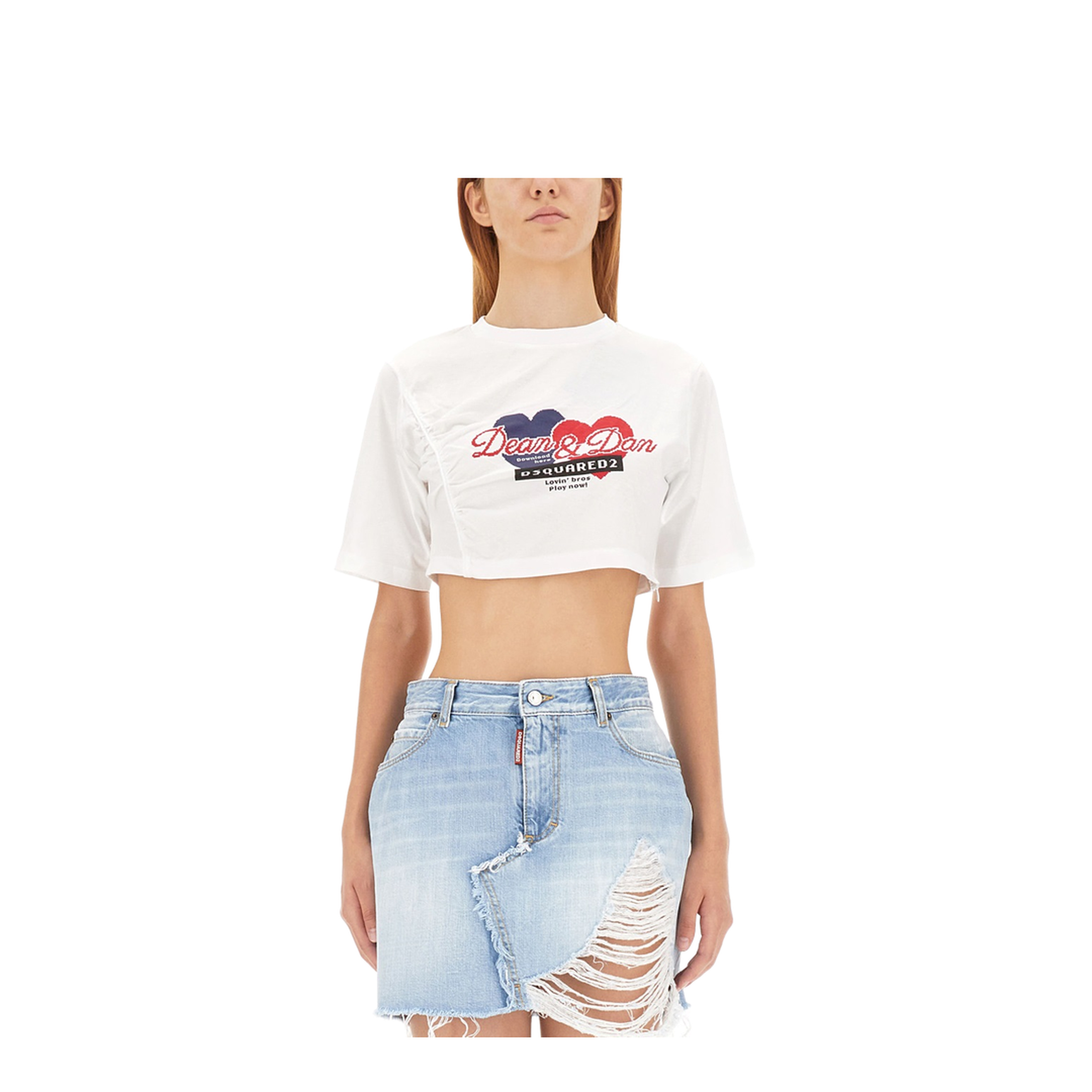 MAYFEYR - Dsquared2 - Cropped Fit T-Shirt - S75GD0345S23009100