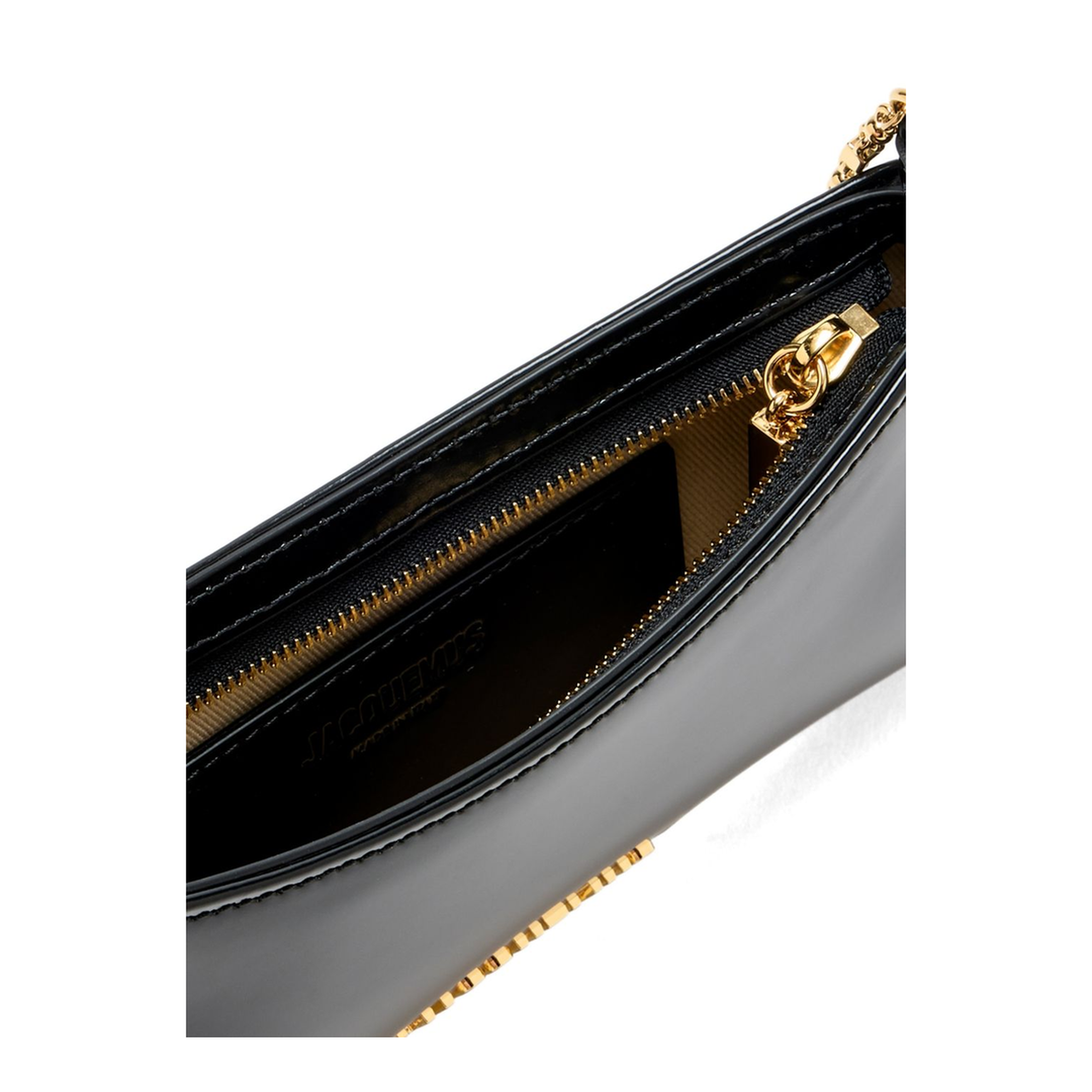 Le Petit Bisou Chaîne Calf Leather Shoulder Bag - Black