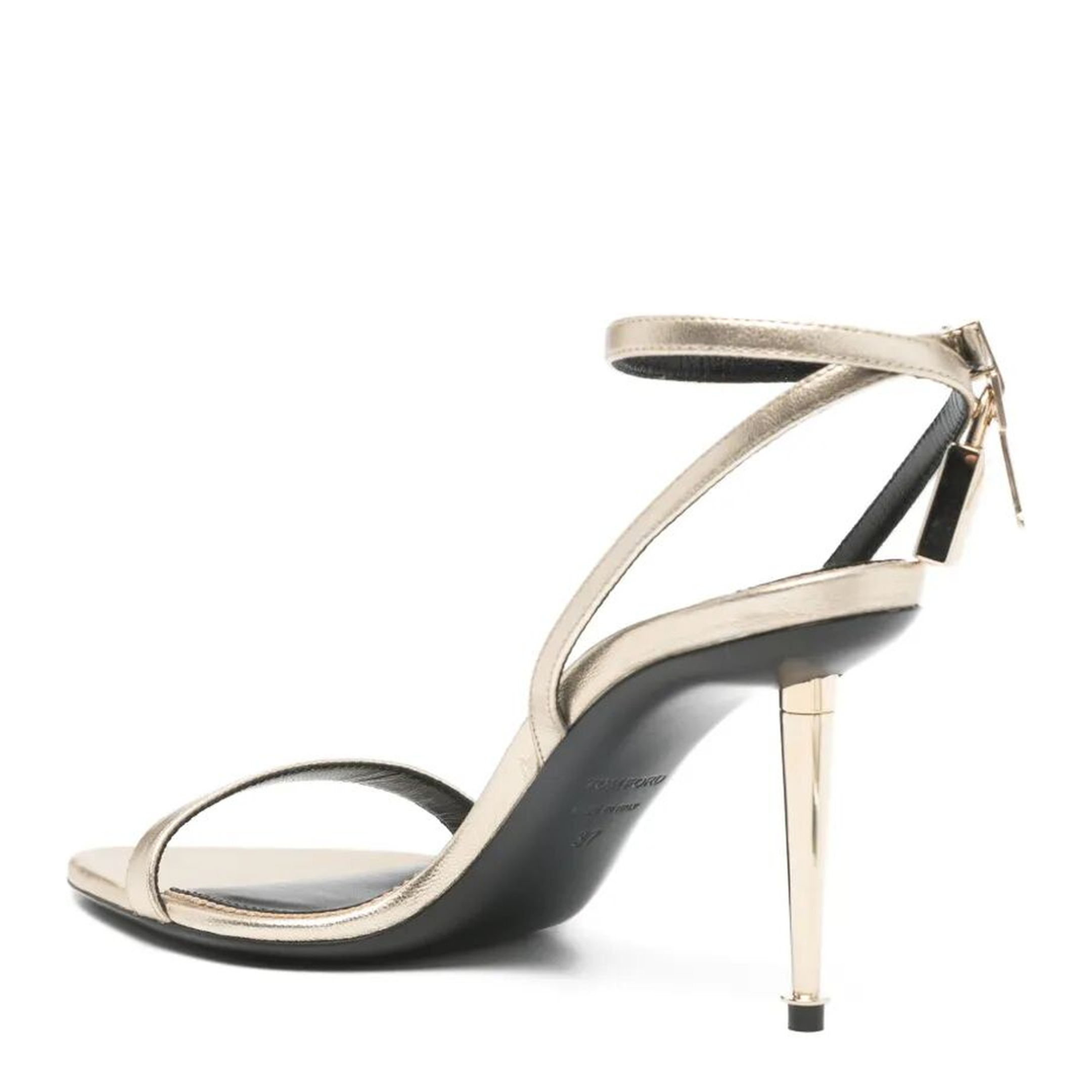 MAYFEYR - Tom Ford - Ankle-Strap Padlock 90 Mid Heel Sandals - W2748LSP014PYAC