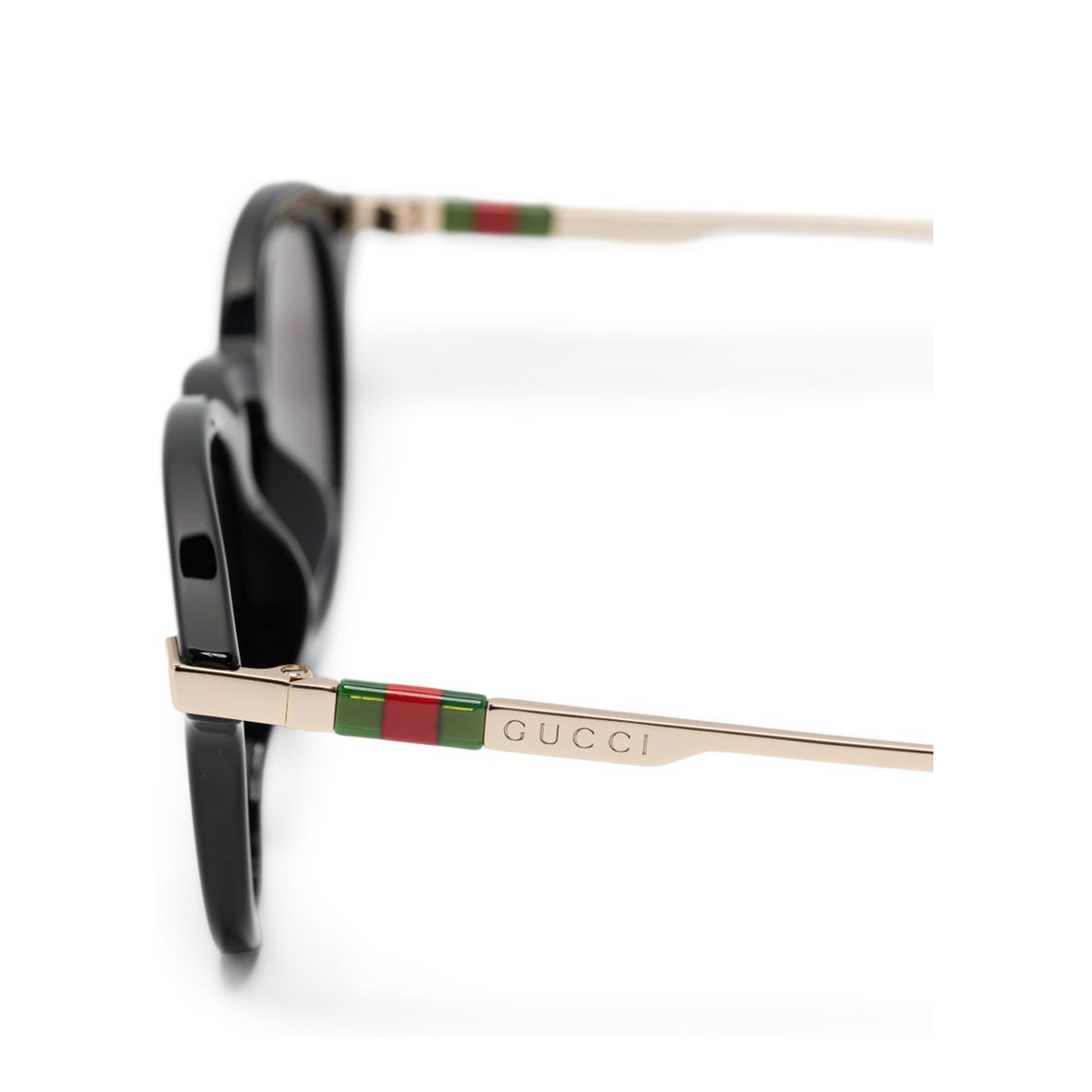 Round Frame Sunglasses in Black