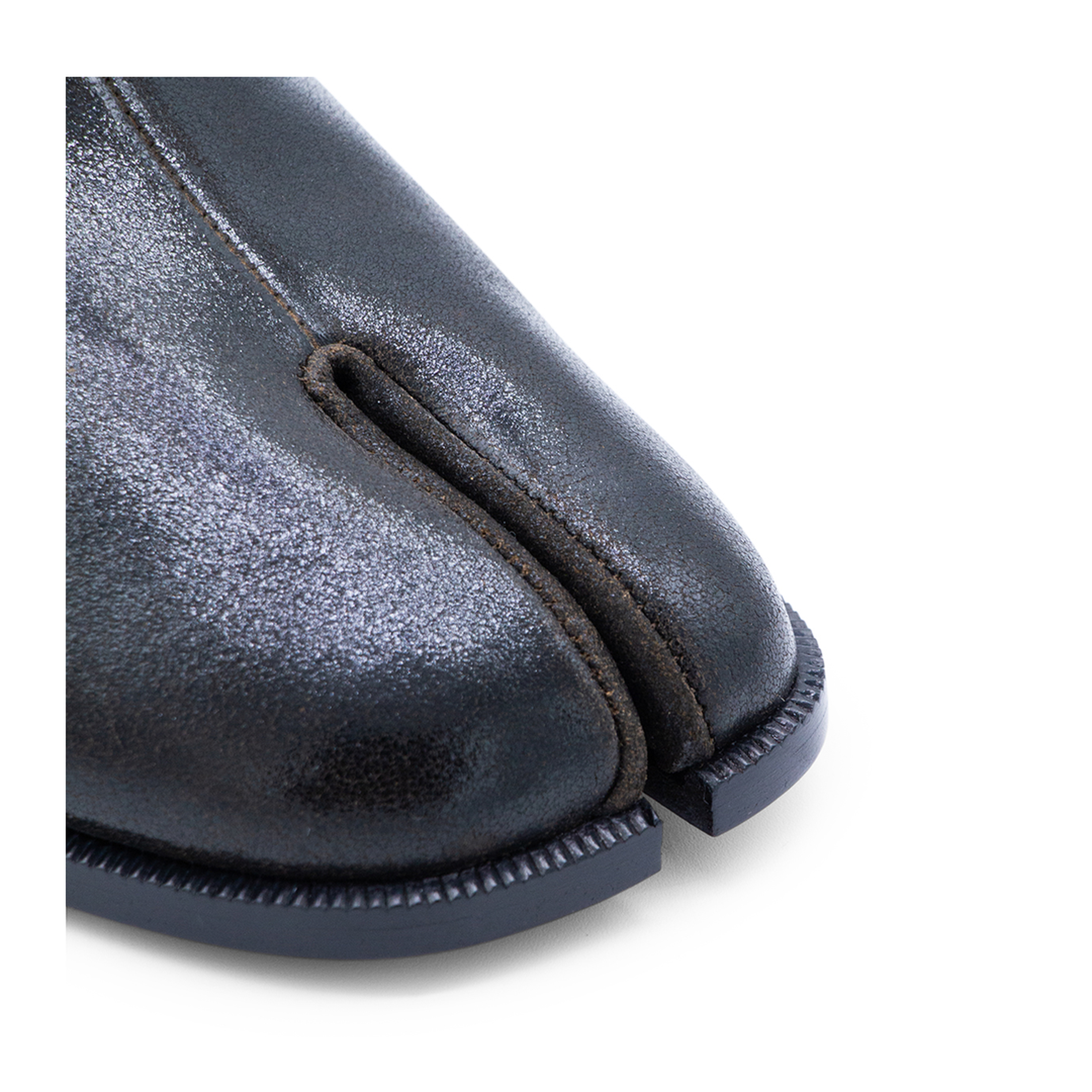 Tabi City loafers in suede with laminated treatment