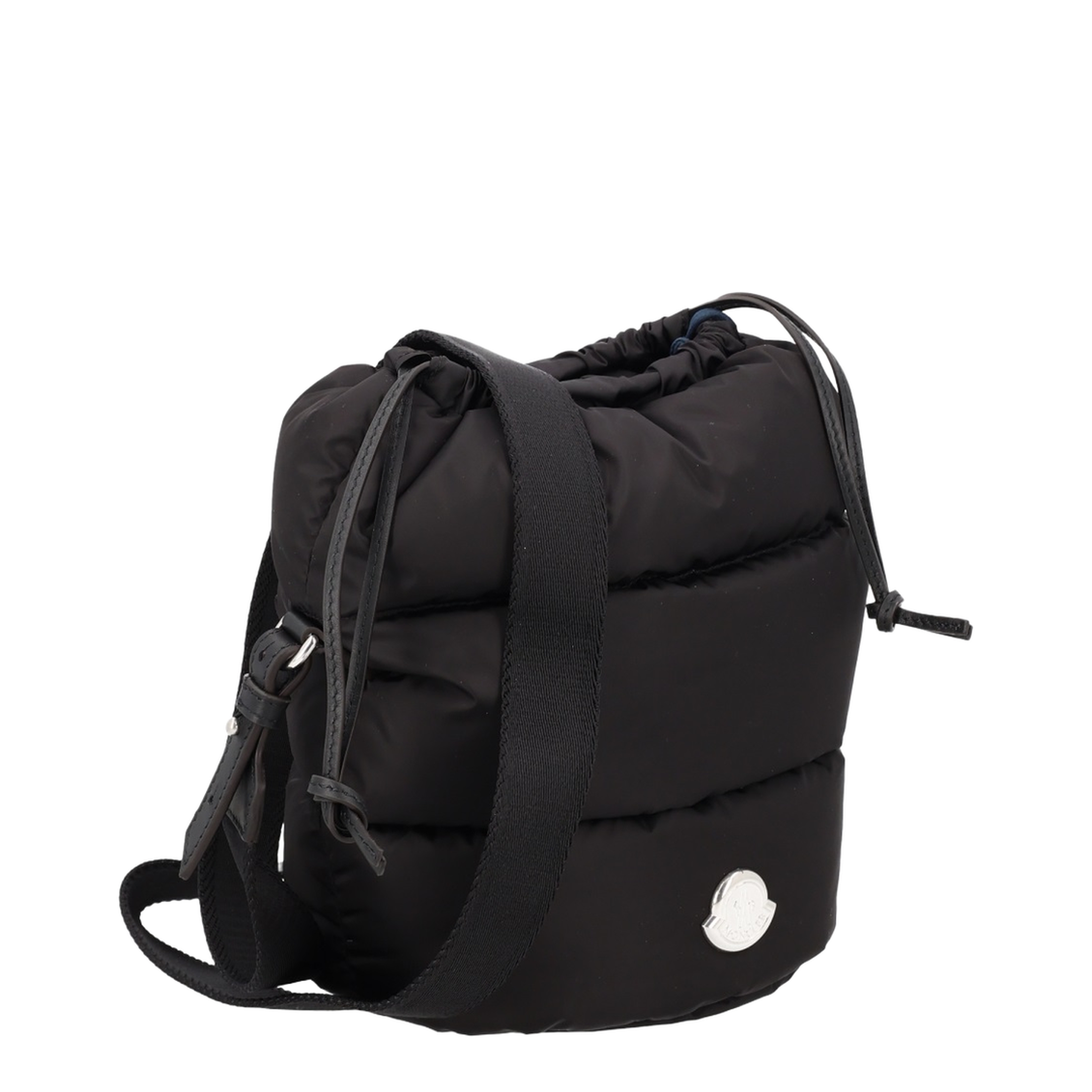 Black Handbag with Drawstring Closure