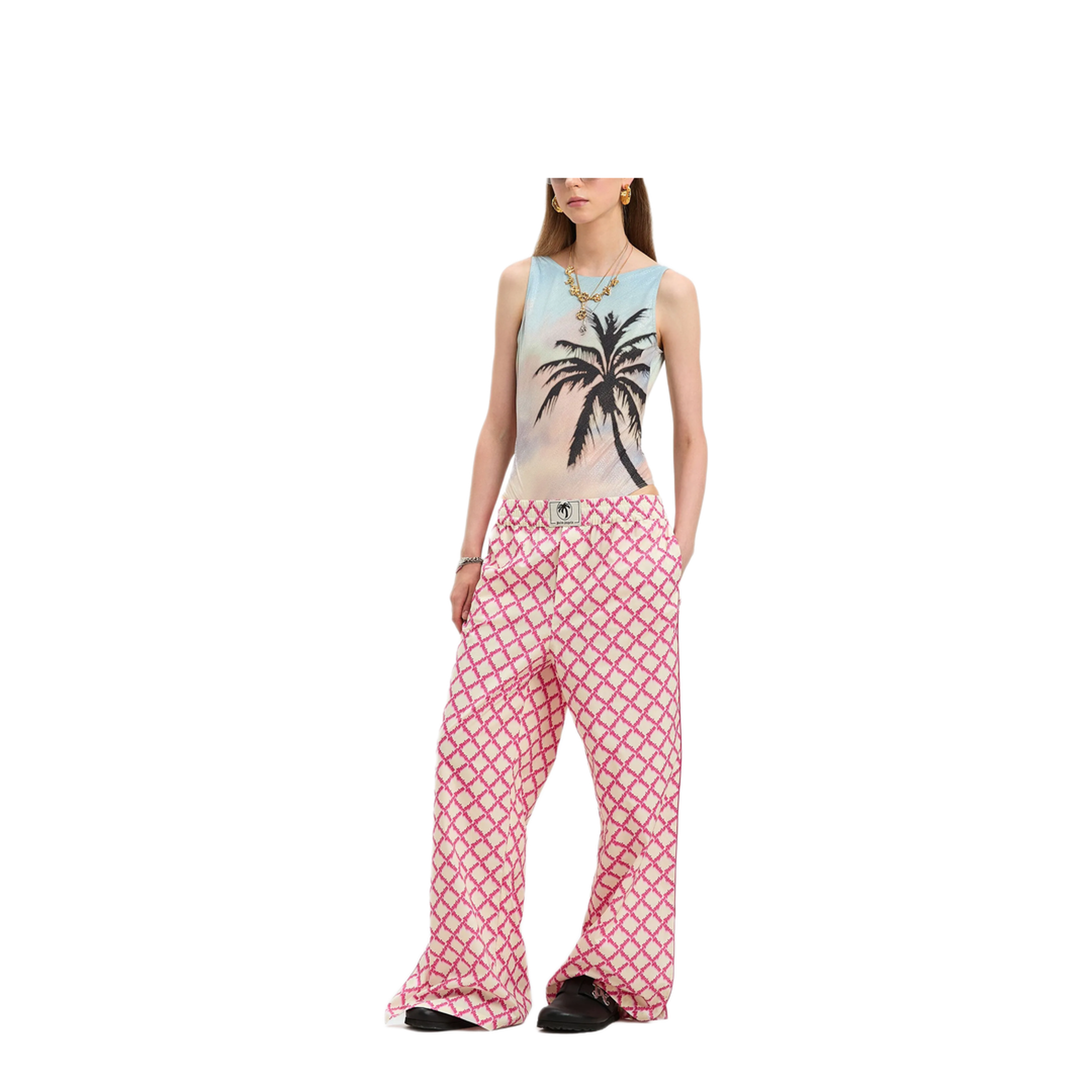 MAYFEYR - Palm Angels - Sunrise Palm Swimsuit - PWFC001S25FAB0018410