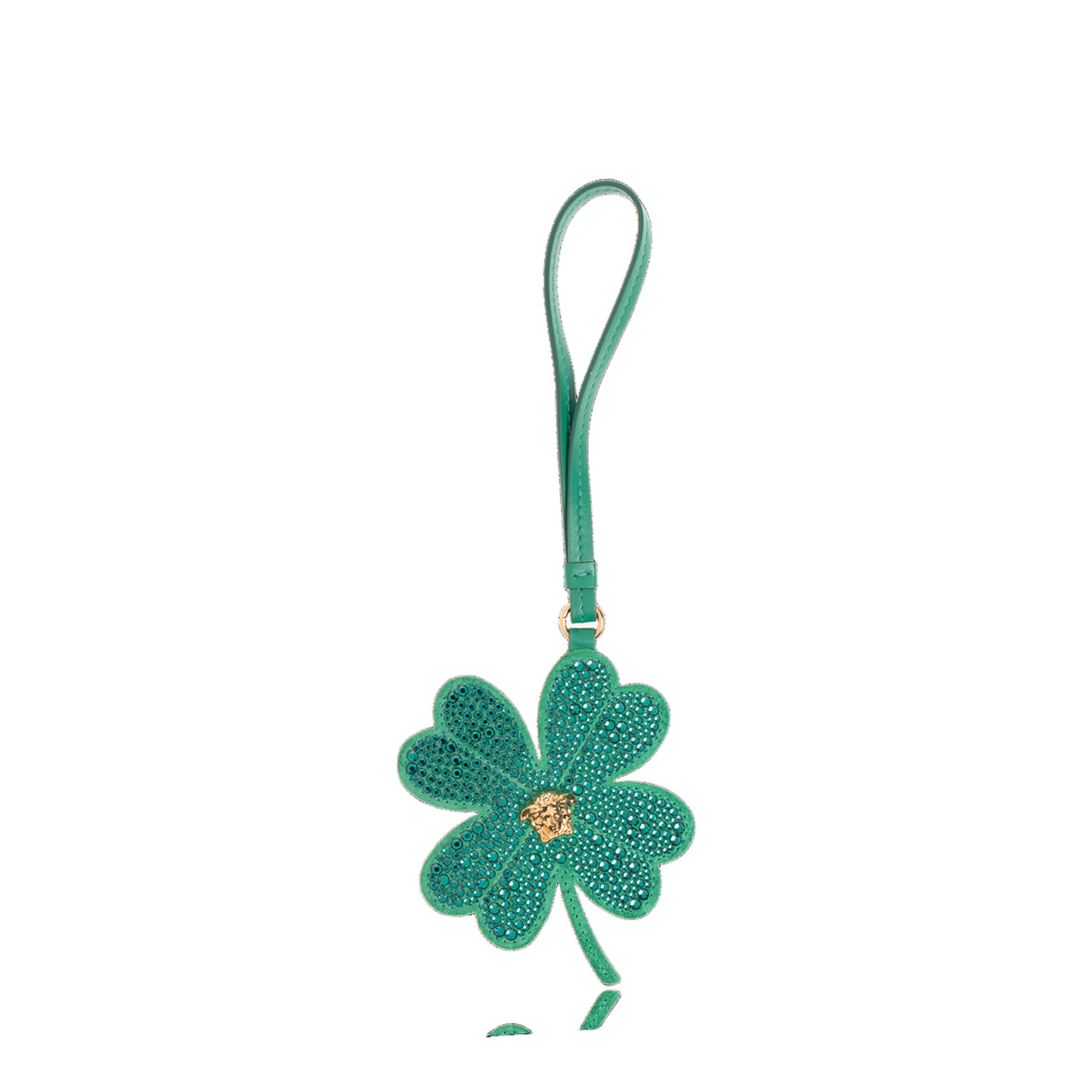 Leather Pendant with Clover Motif