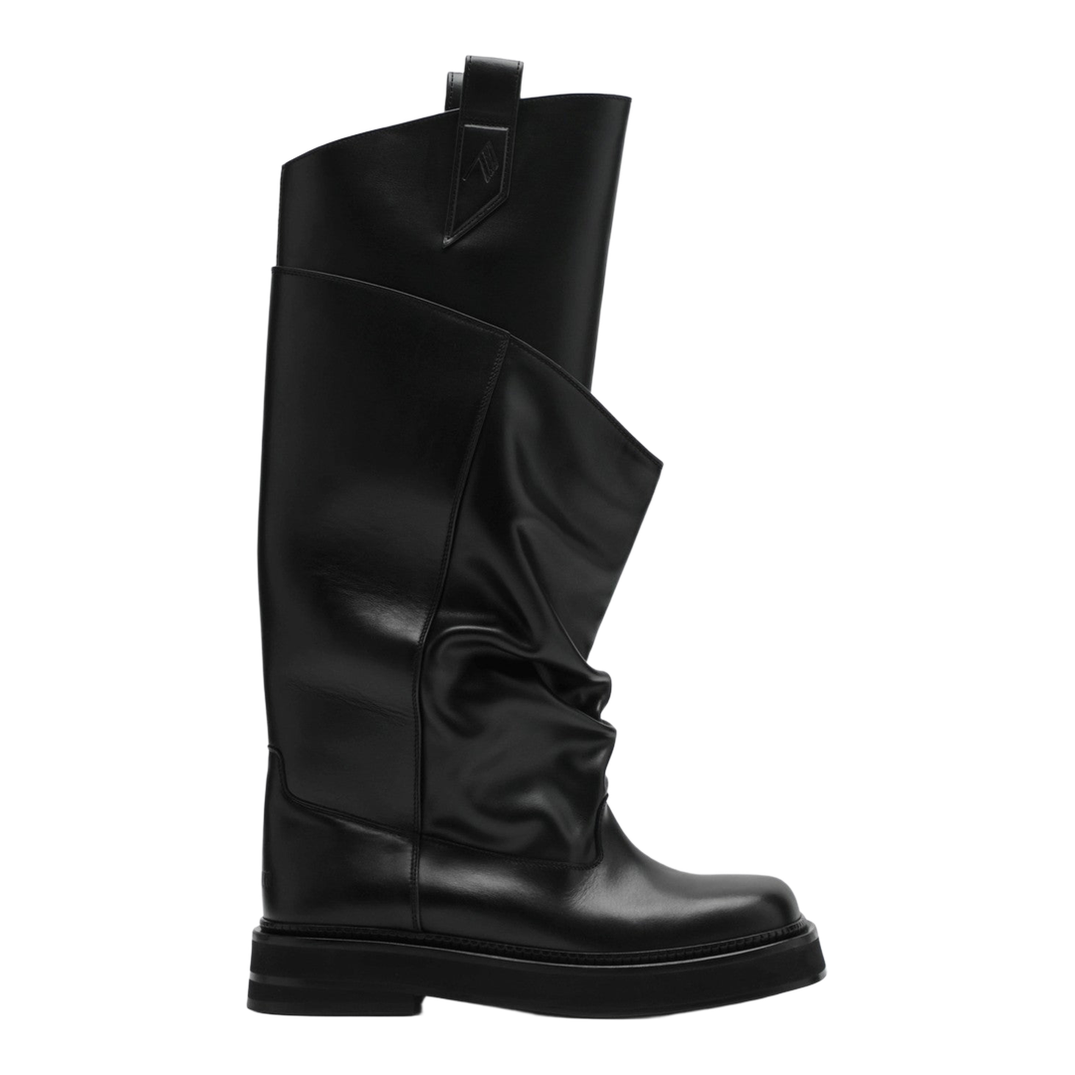 MAYFEYR - The Attico - Black Leather La Passeggiata Boots - 260WSH0090LBT019AA100