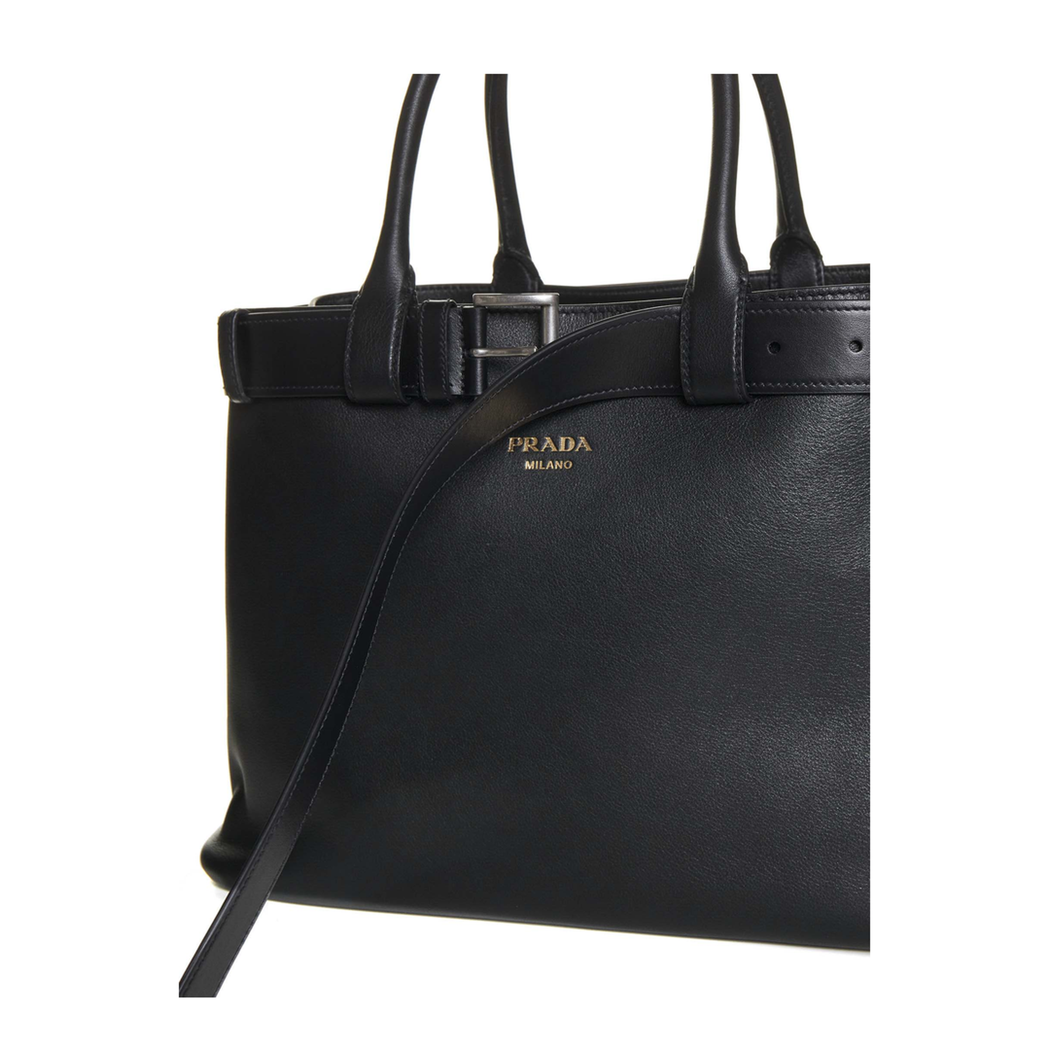 Buckle Large Leather Handbag