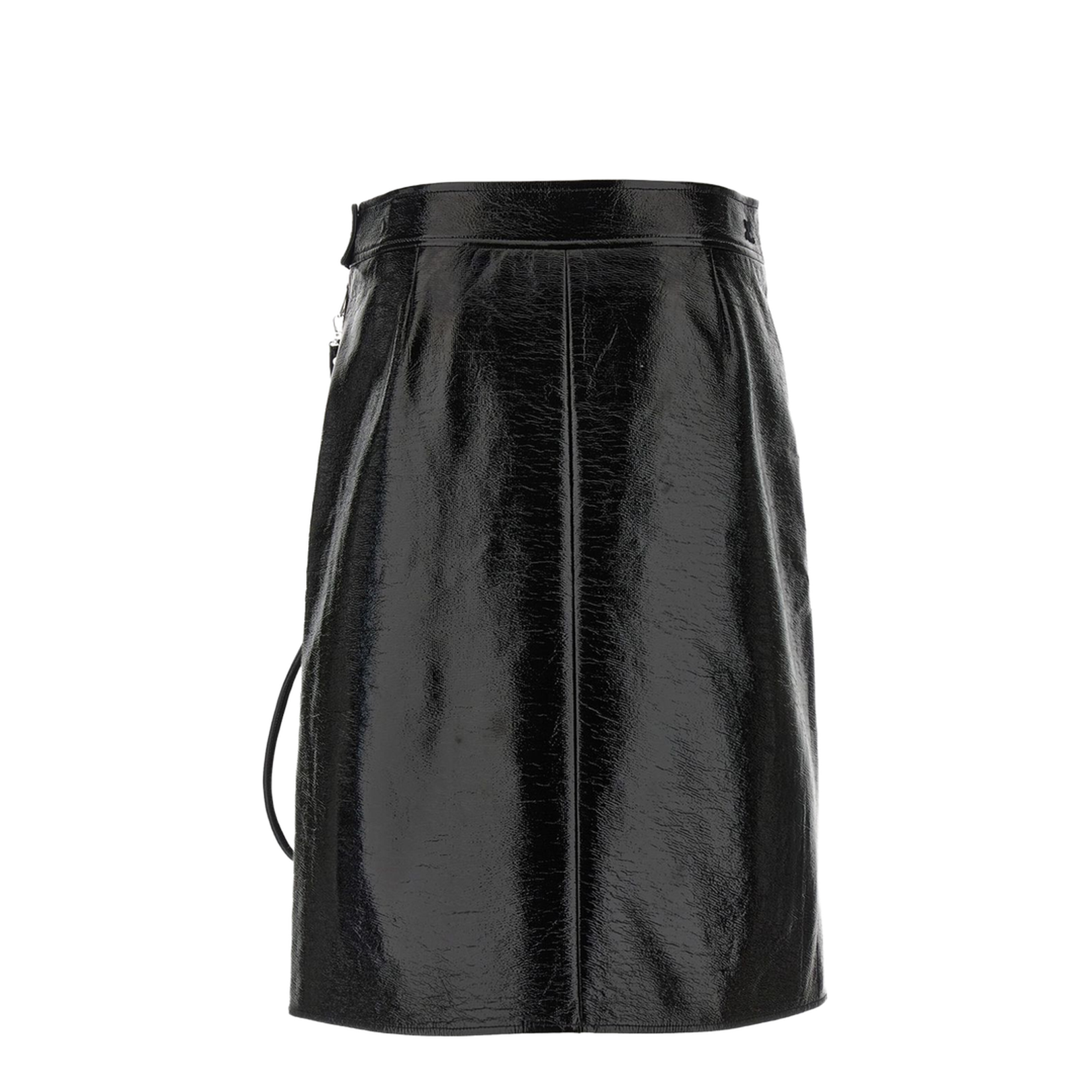 Vinyl Midi Skirt