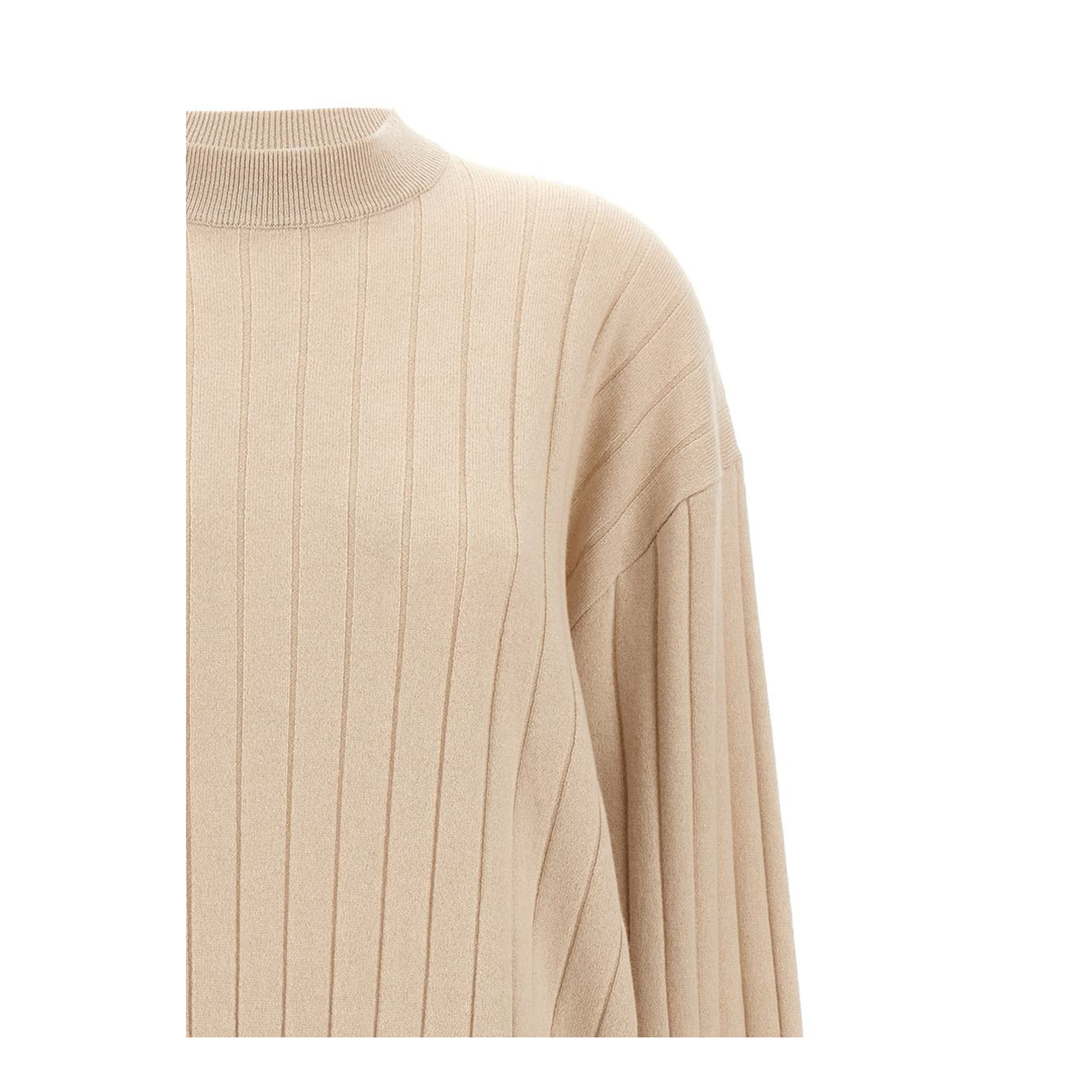 Cashmere V-neck Sweater with Necklace