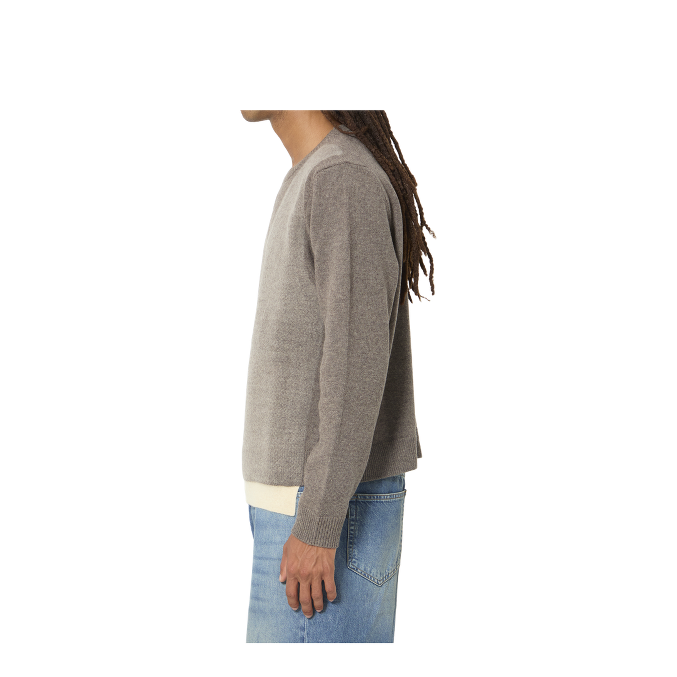MAYFEYR - Maison Margiela - Virgin Wool Crewneck Sweater In Fused Knit - S50HL0086M13304812F