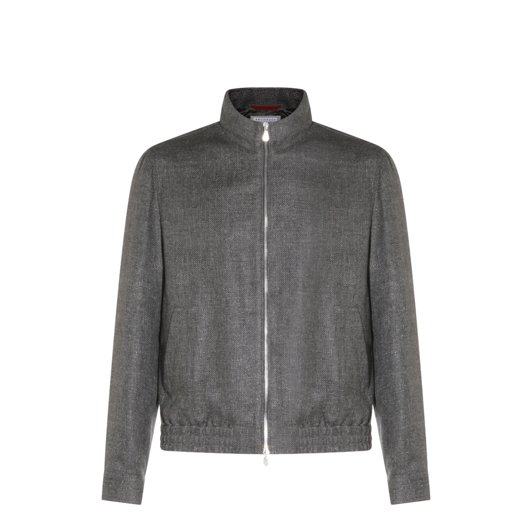 Stand Collar Outerwear Jacket Grey