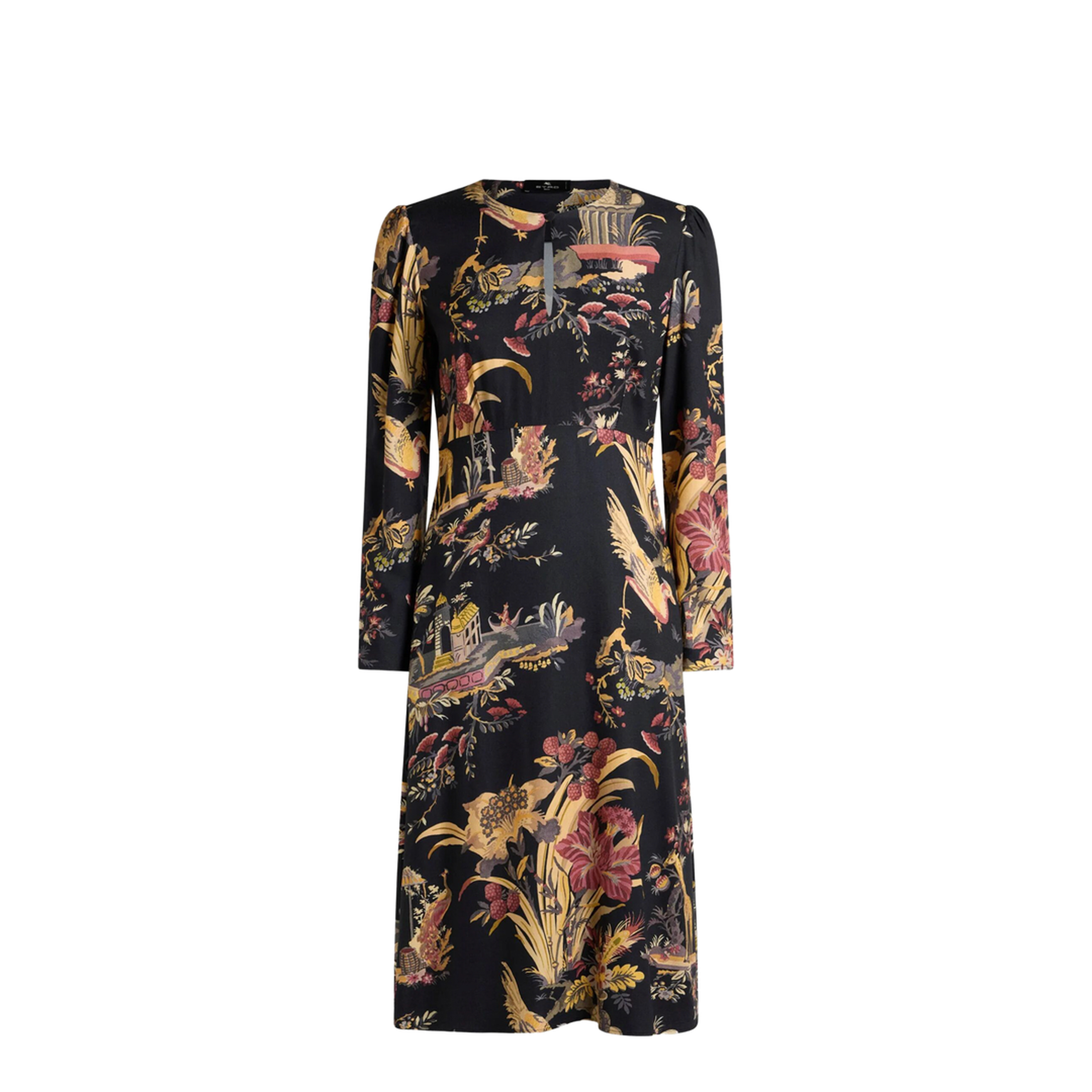 MAYFEYR - Etro - Crepe Midi Dress With Flower And Animal Motif - WRHA051999SA419
