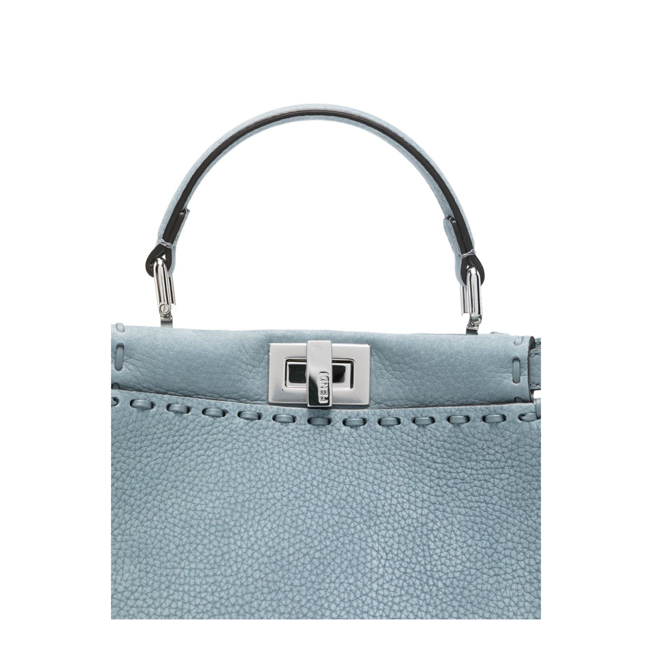Peekaboo Mini Cuoio Romano Leather Light Blue