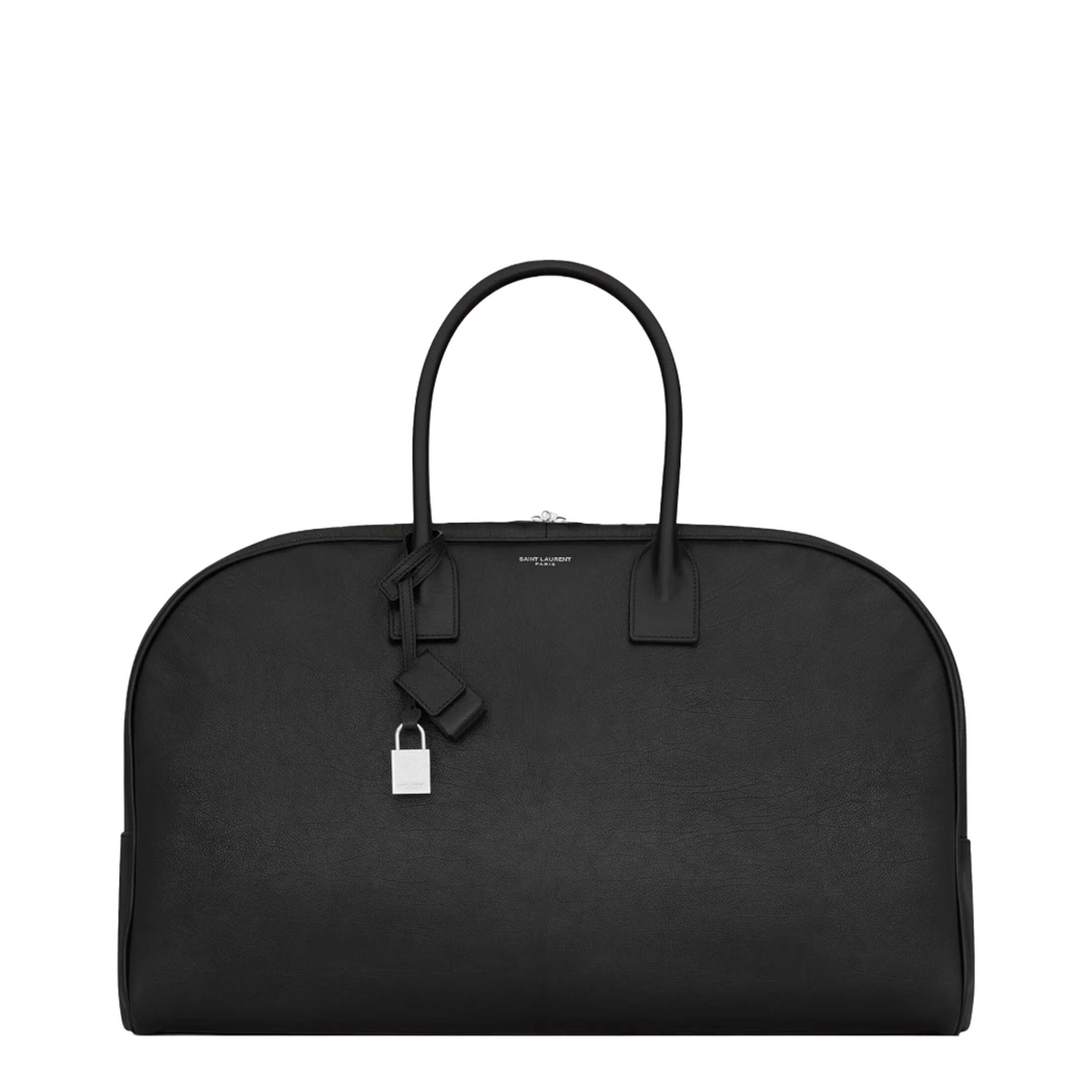 Bowling Large Leather Duffle Bag - Black